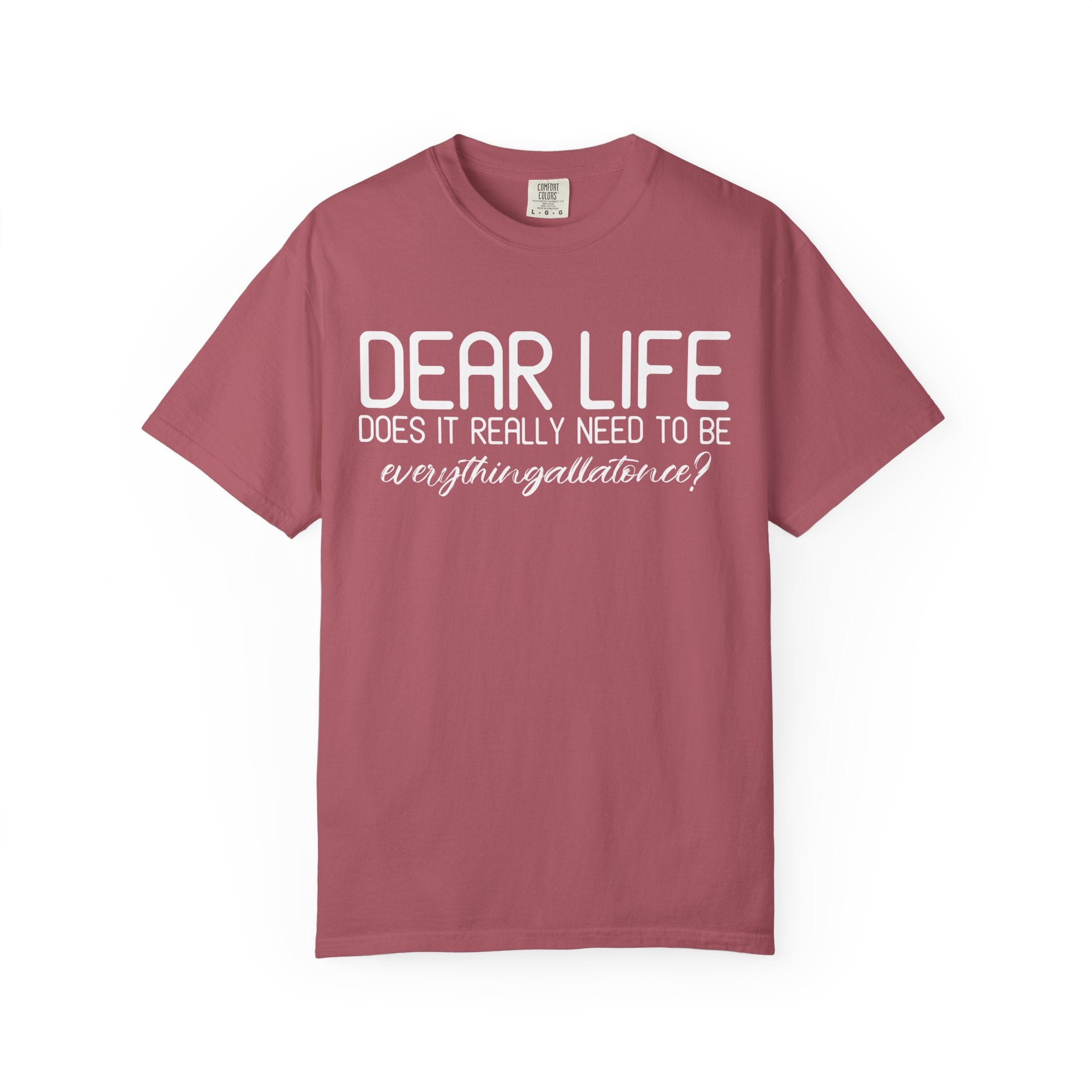 Dear Life Why All At Once, Comfy Gym Shirt or Pump Cover-T-Shirt-Gym Classics