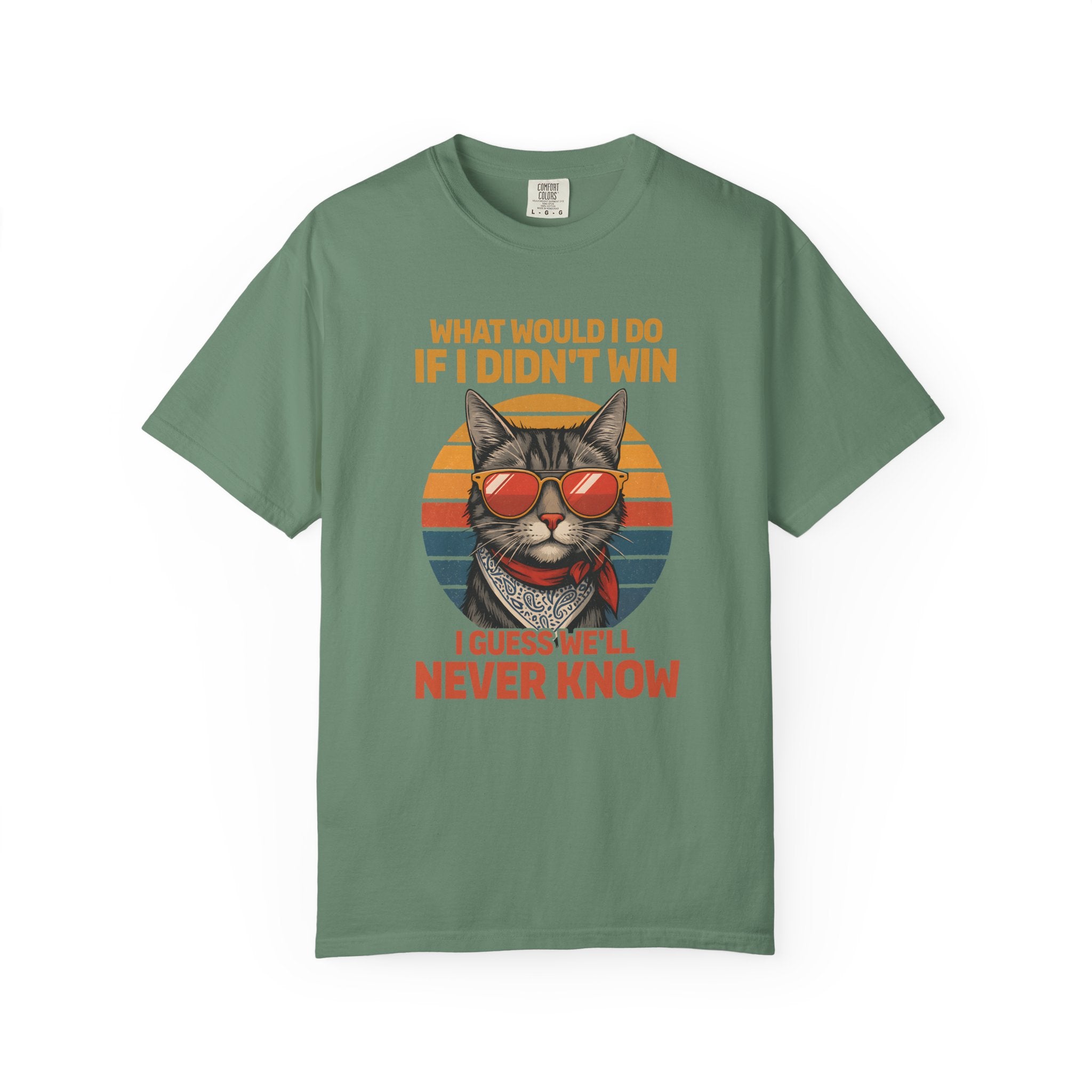 Confident Cat Tee Retro Style Gym Shirt-T-Shirt-Gym Classics
