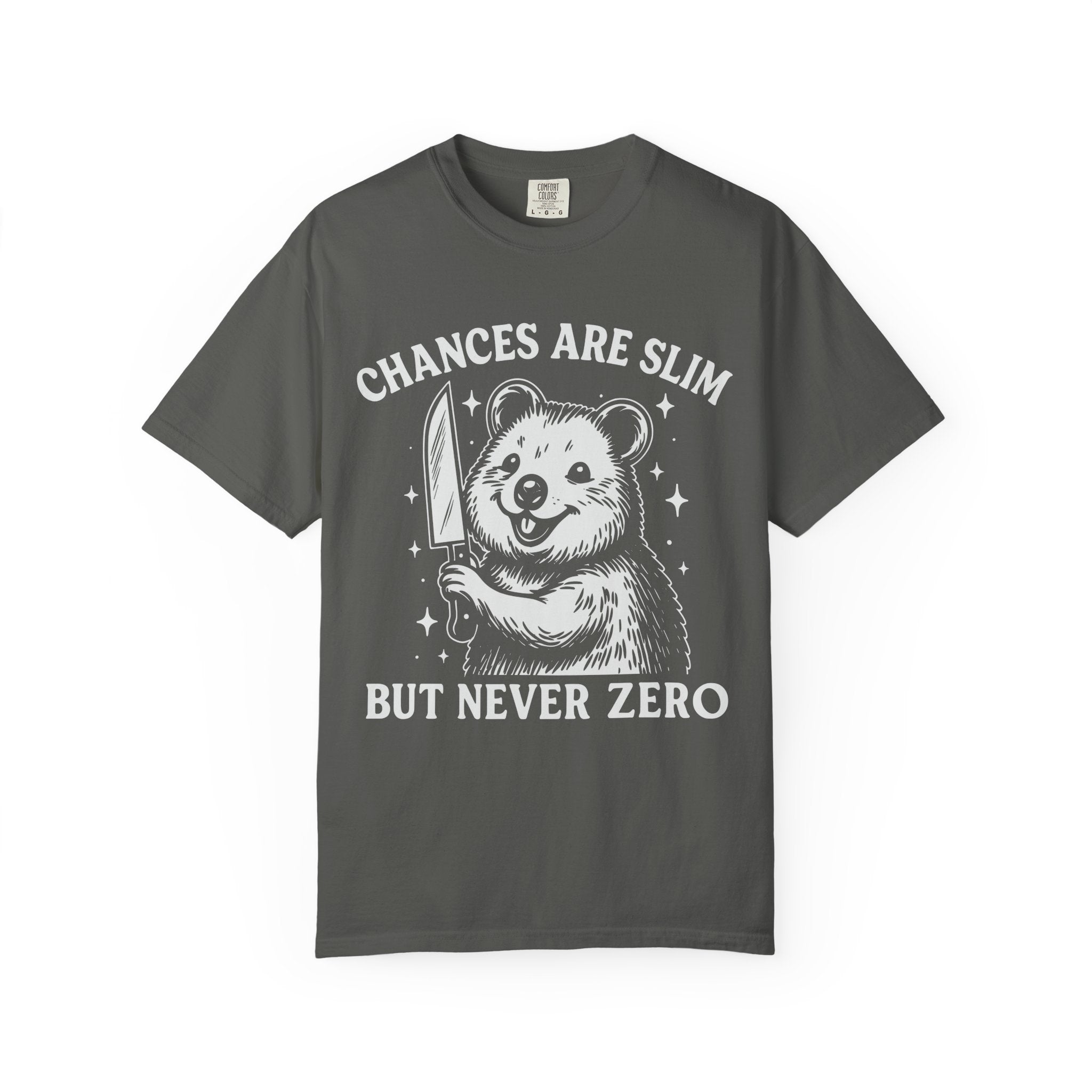 Chances Are Slim But Not Zero, Funny Gym Tee or Pump Cover-T-Shirt-Gym Classics