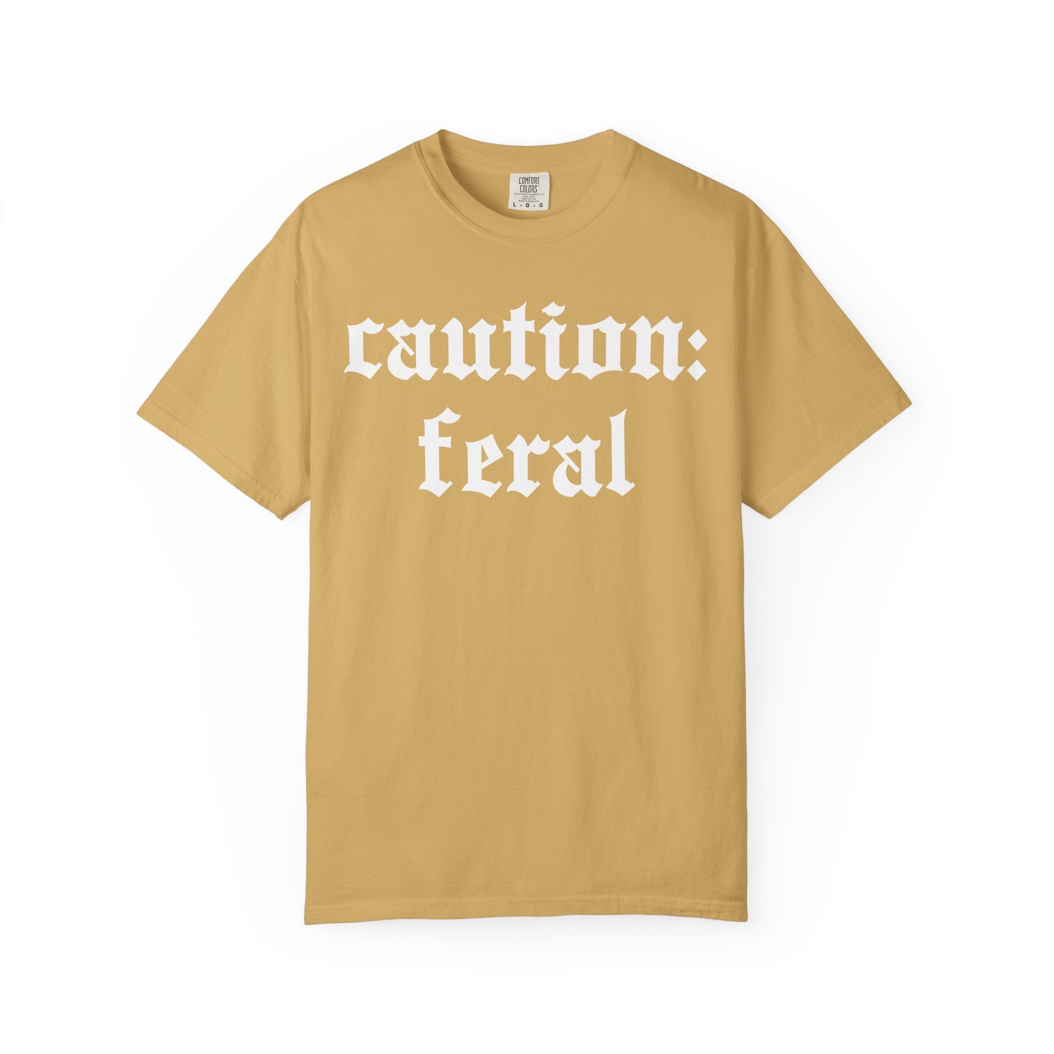 Caution: Feral, Gym Tee Or Pump Cover for Fitness Girls-T-Shirt-Gym Classics