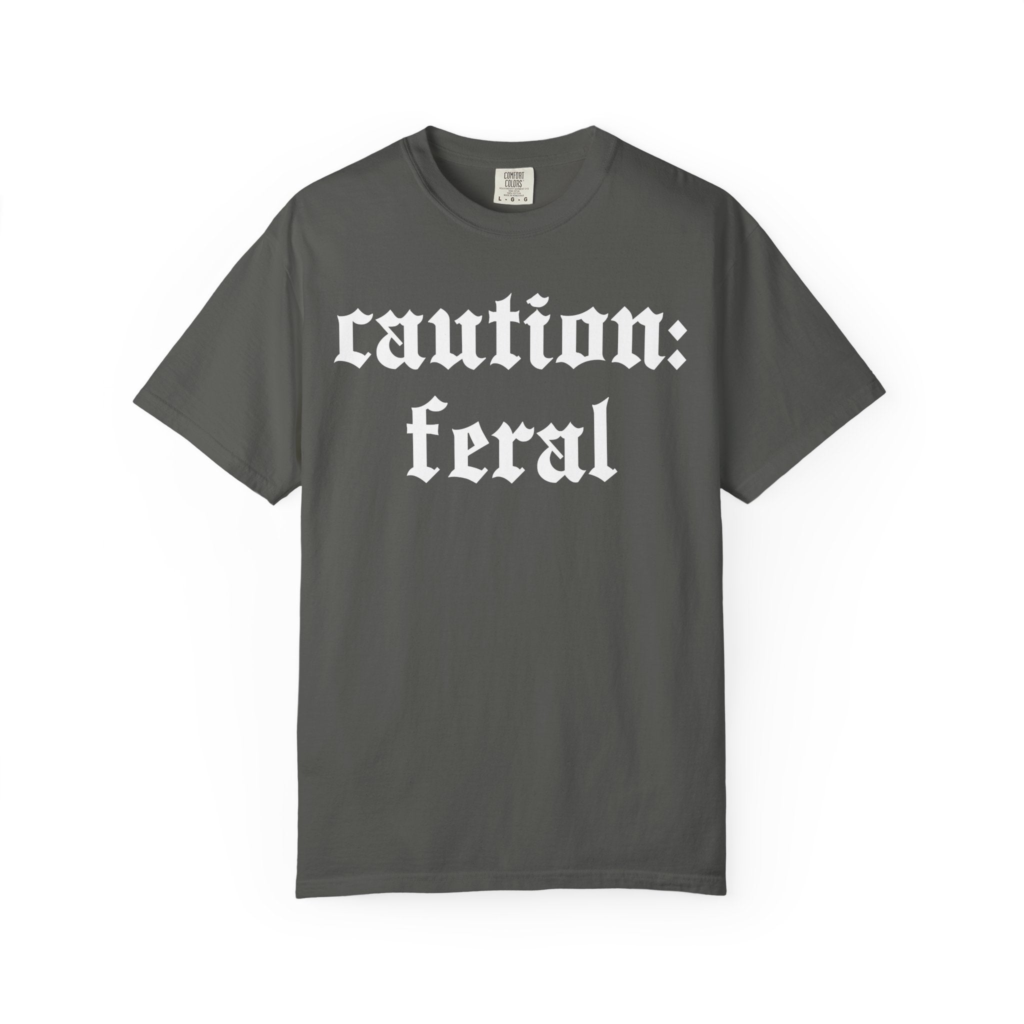 Caution: Feral, Gym Tee Or Pump Cover for Fitness Girls-T-Shirt-Gym Classics
