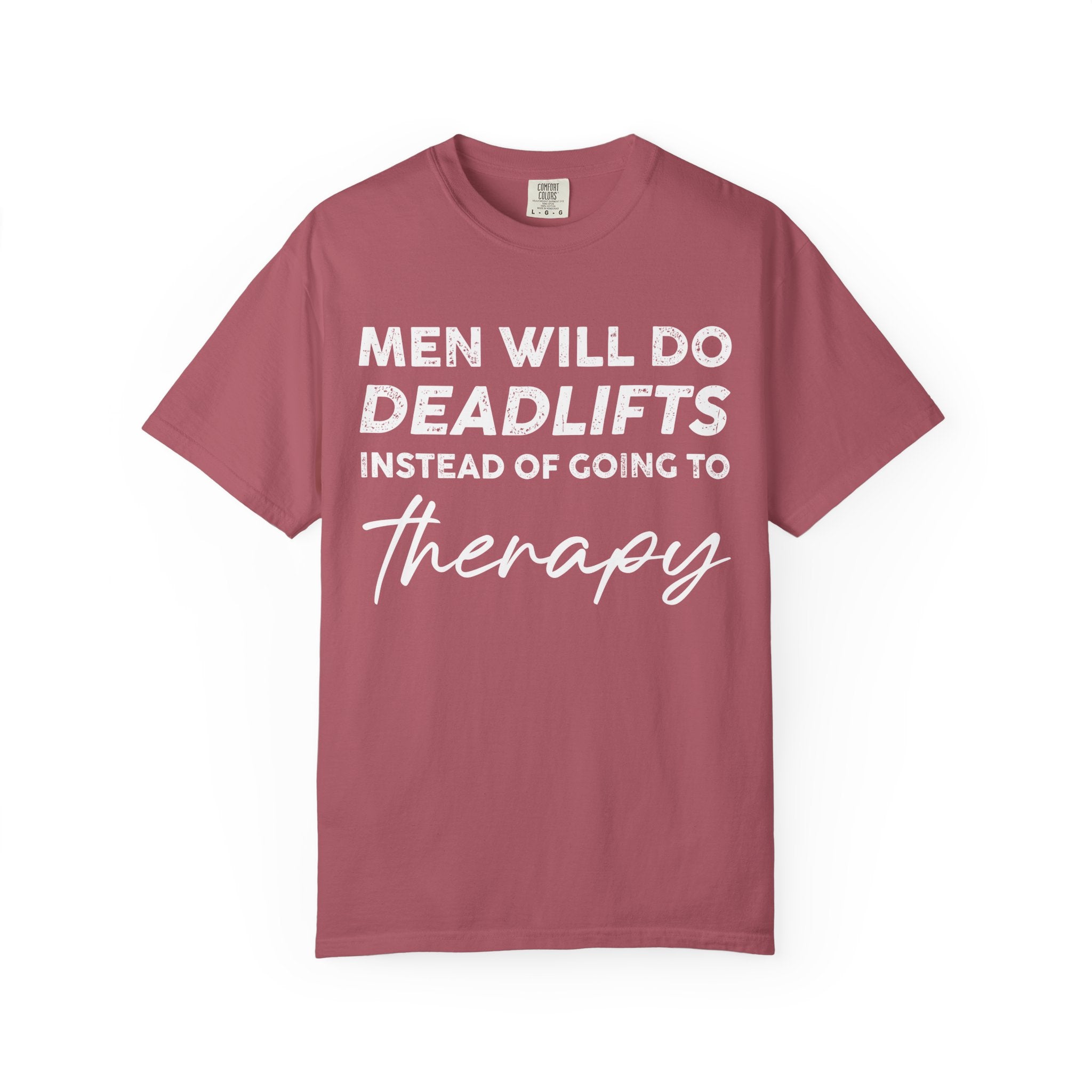Deadlift Men's Therapy Tee, Funny Gym Shirt for Lifters-T-Shirt-Gym Classics