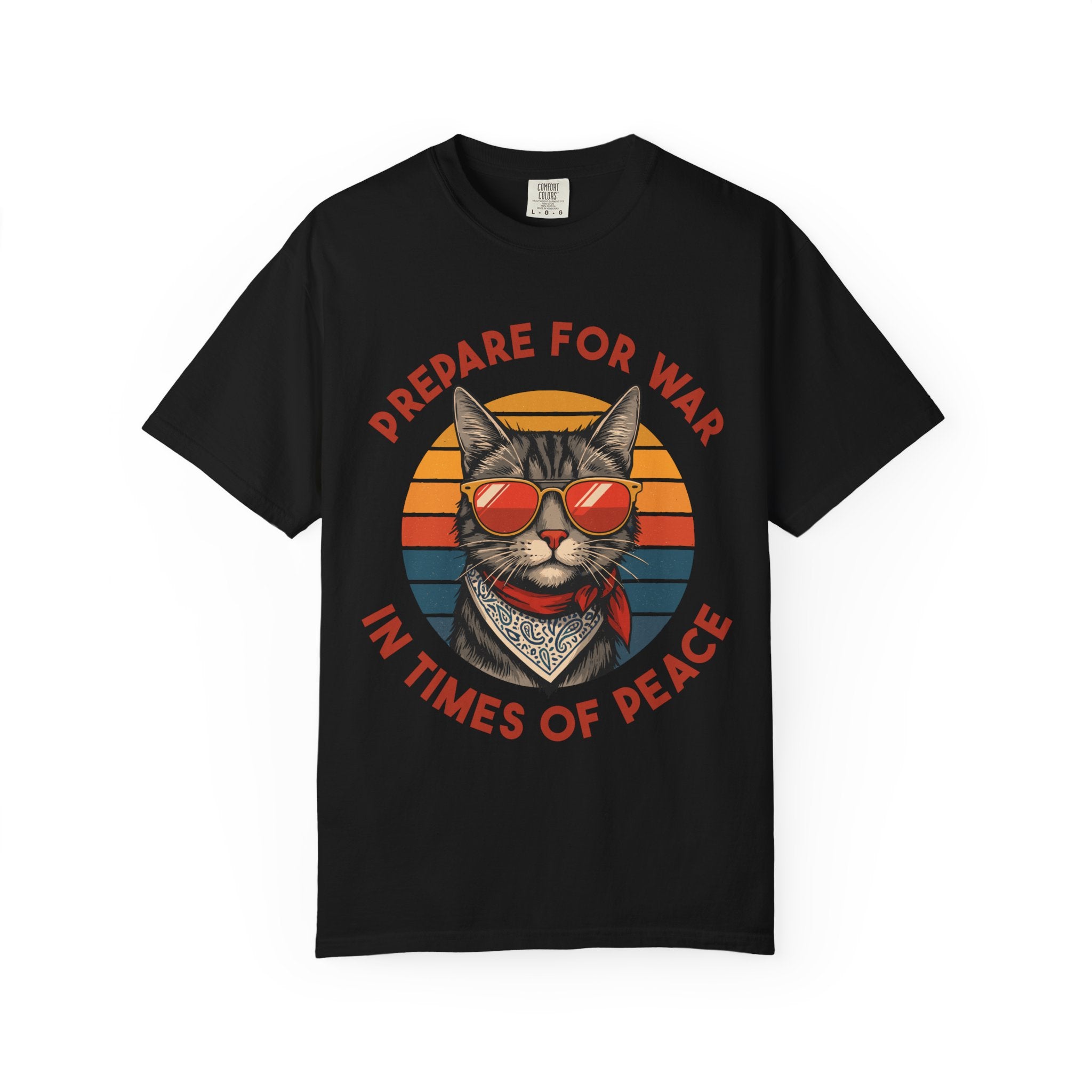 Peace and War Retro Cat Gym Shirt or Pump Cover-T-Shirt-Gym Classics