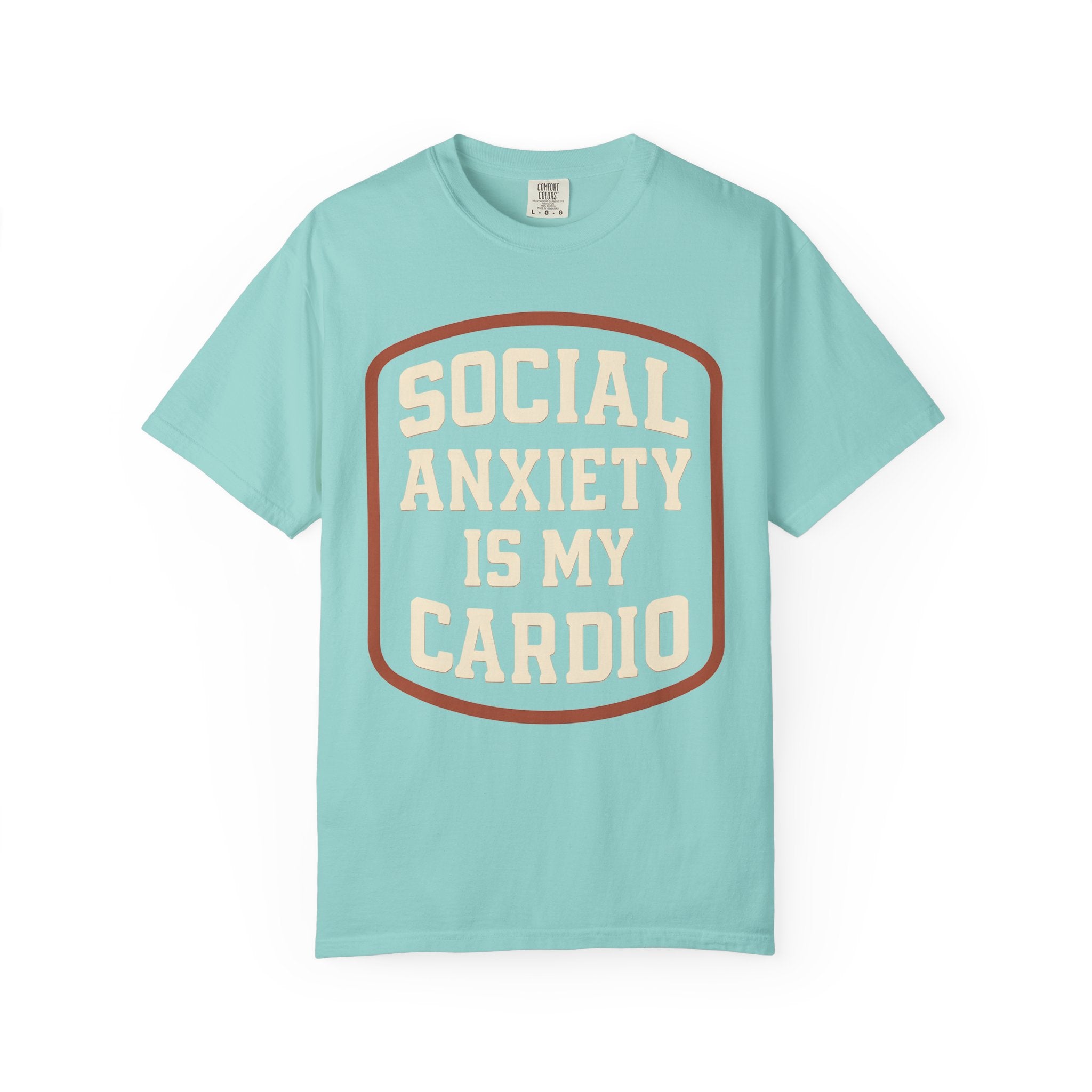 Social Anxiety Is My Cardio Shirt, Funny Mental Health Gym Tee-T-Shirt-Gym Classics