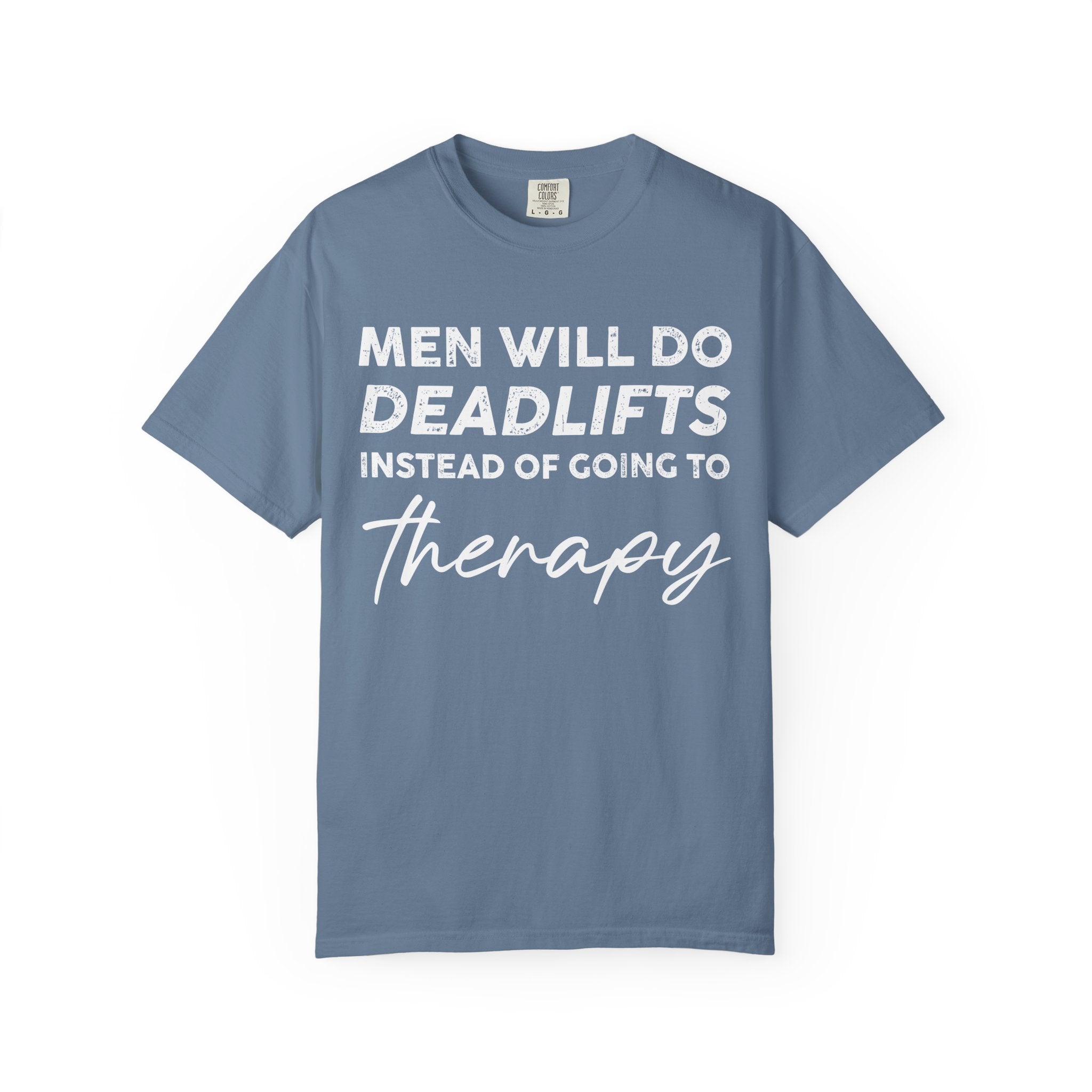 Deadlift Men's Therapy Tee, Funny Gym Shirt for Lifters-T-Shirt-Gym Classics