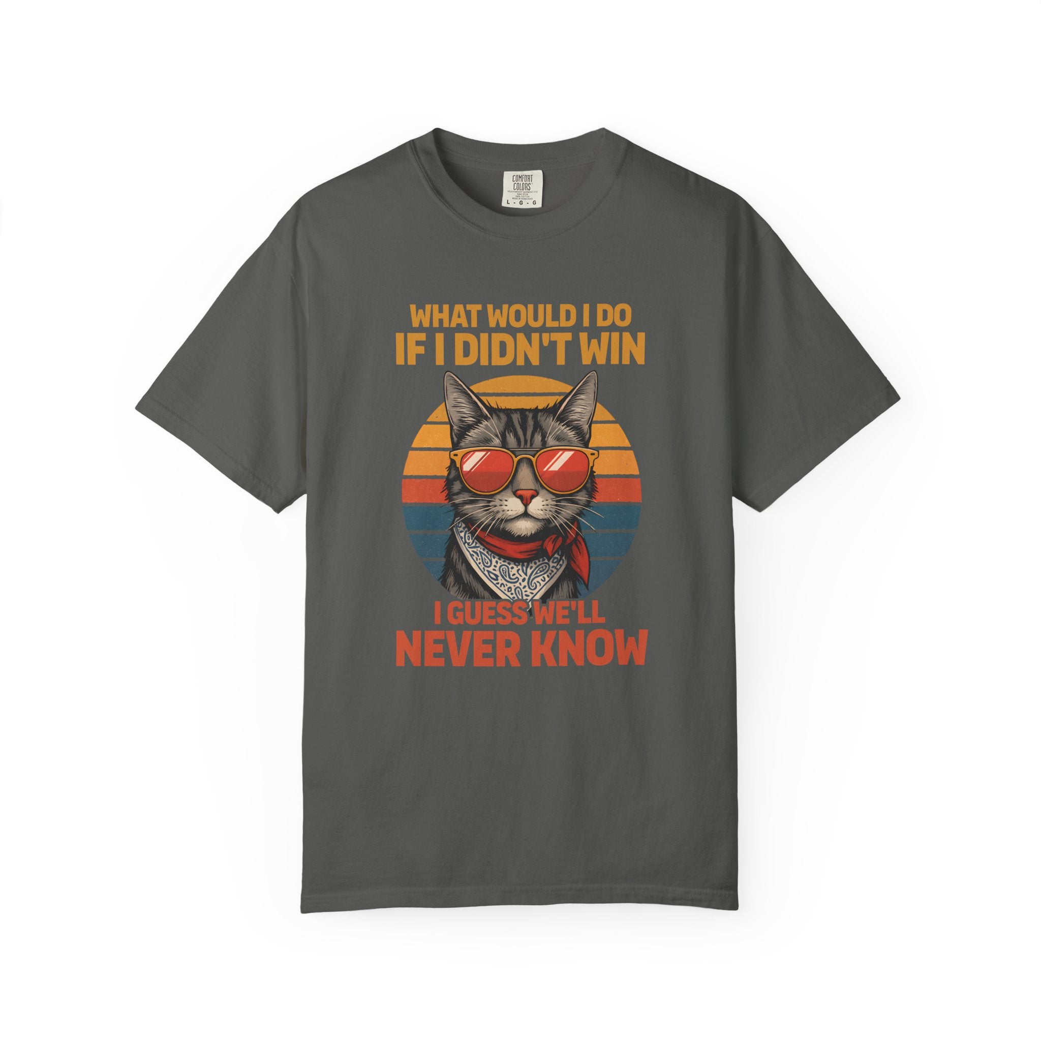 Confident Cat Tee Retro Style Gym Shirt-T-Shirt-Gym Classics