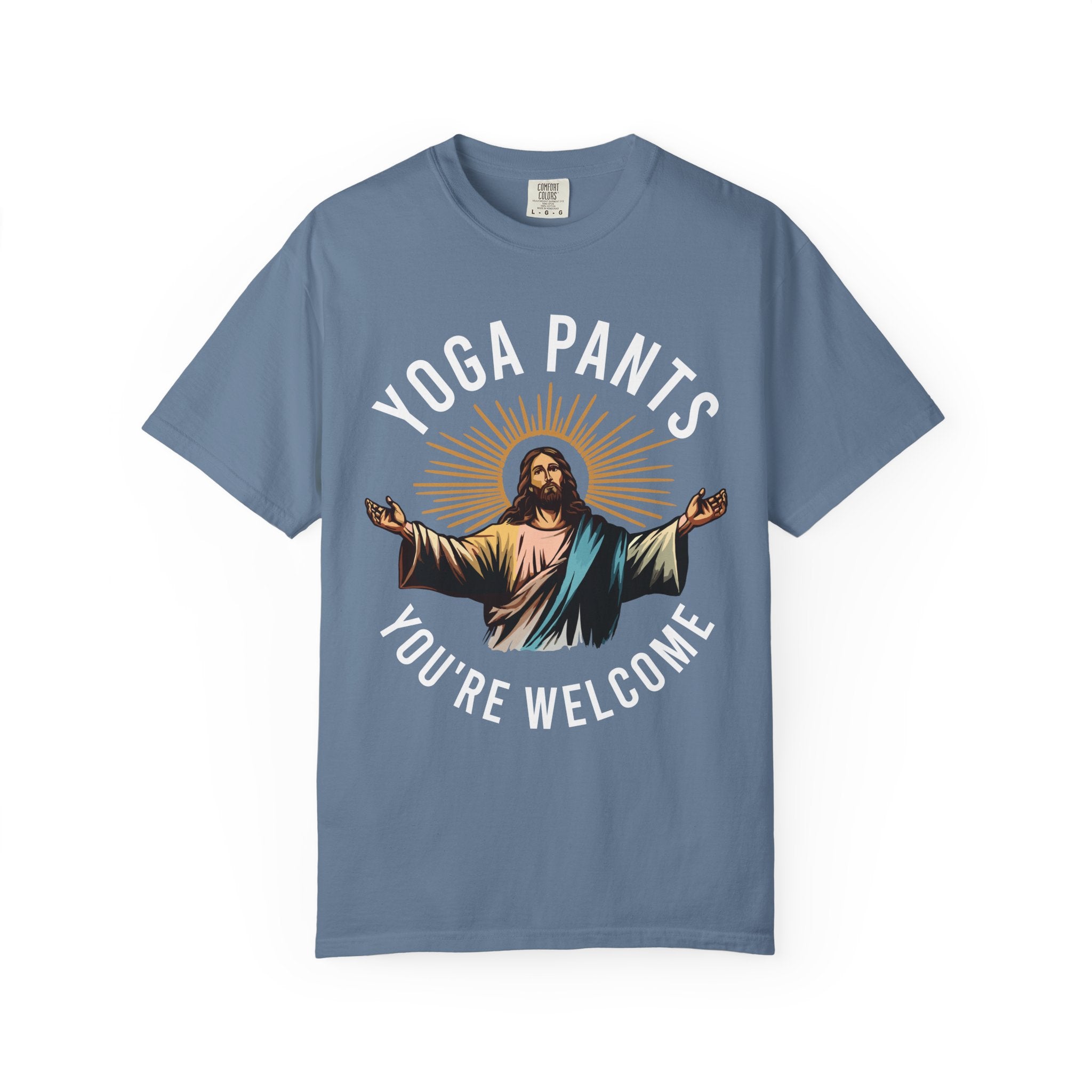 Jesus Funny Yoga Pants Gym Shirt or Pump Cover-T-Shirt-Gym Classics
