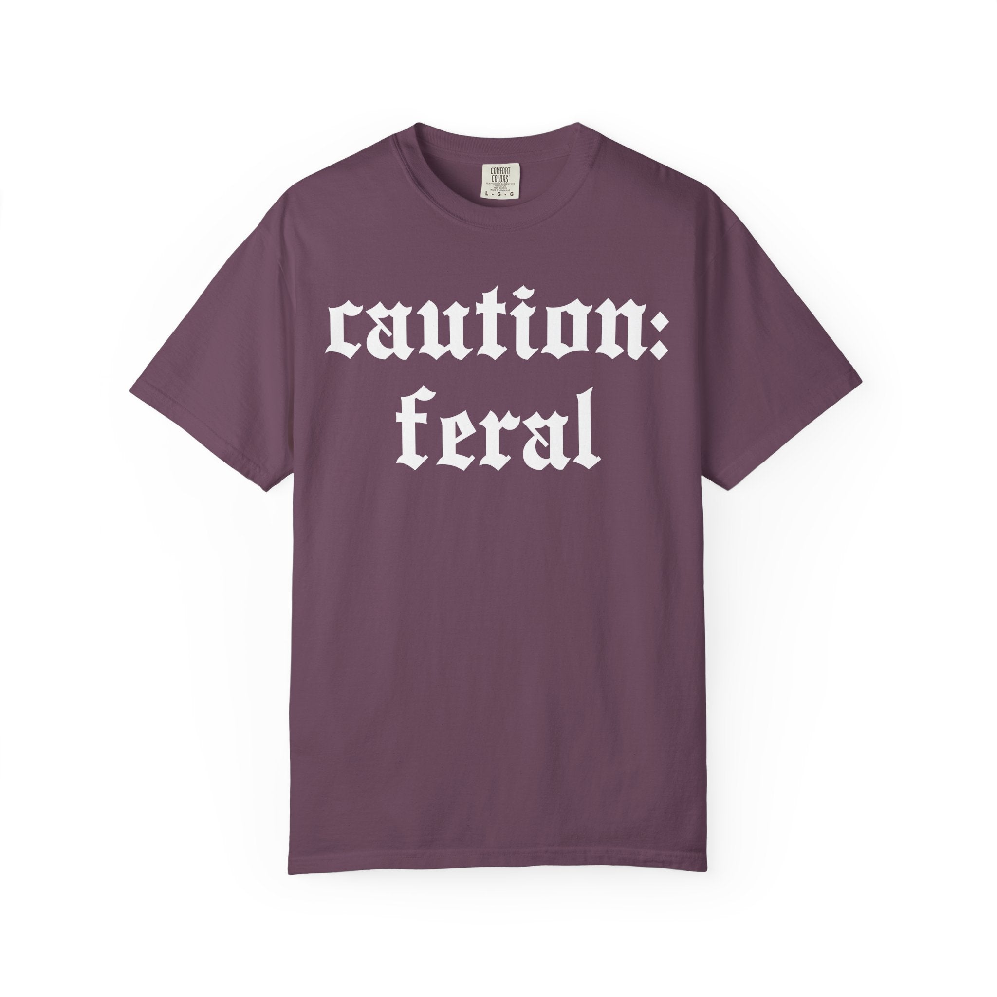 Caution: Feral, Gym Tee Or Pump Cover for Fitness Girls-T-Shirt-Gym Classics