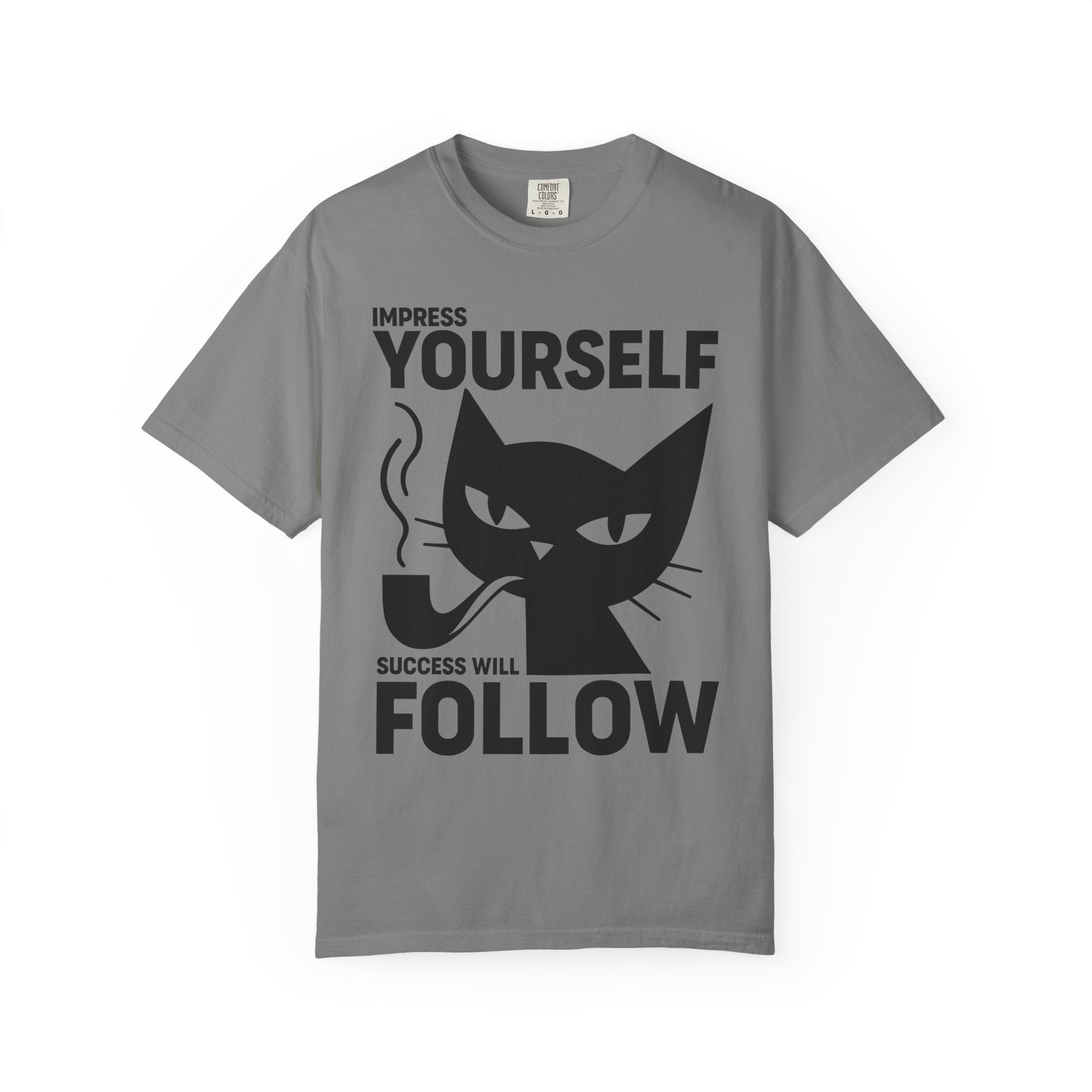 Impress Yourself Tee, Cat Wisdom for the Gym and Life-T-Shirt-Gym Classics