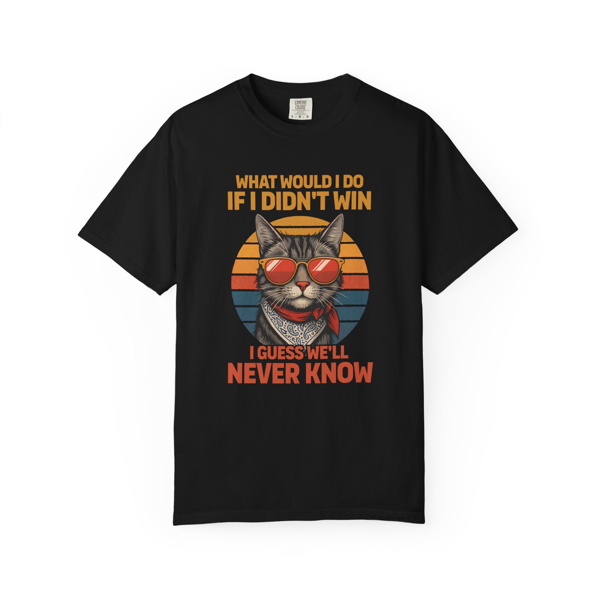 Confident Cat Tee Retro Style Gym Shirt-T-Shirt-Gym Classics