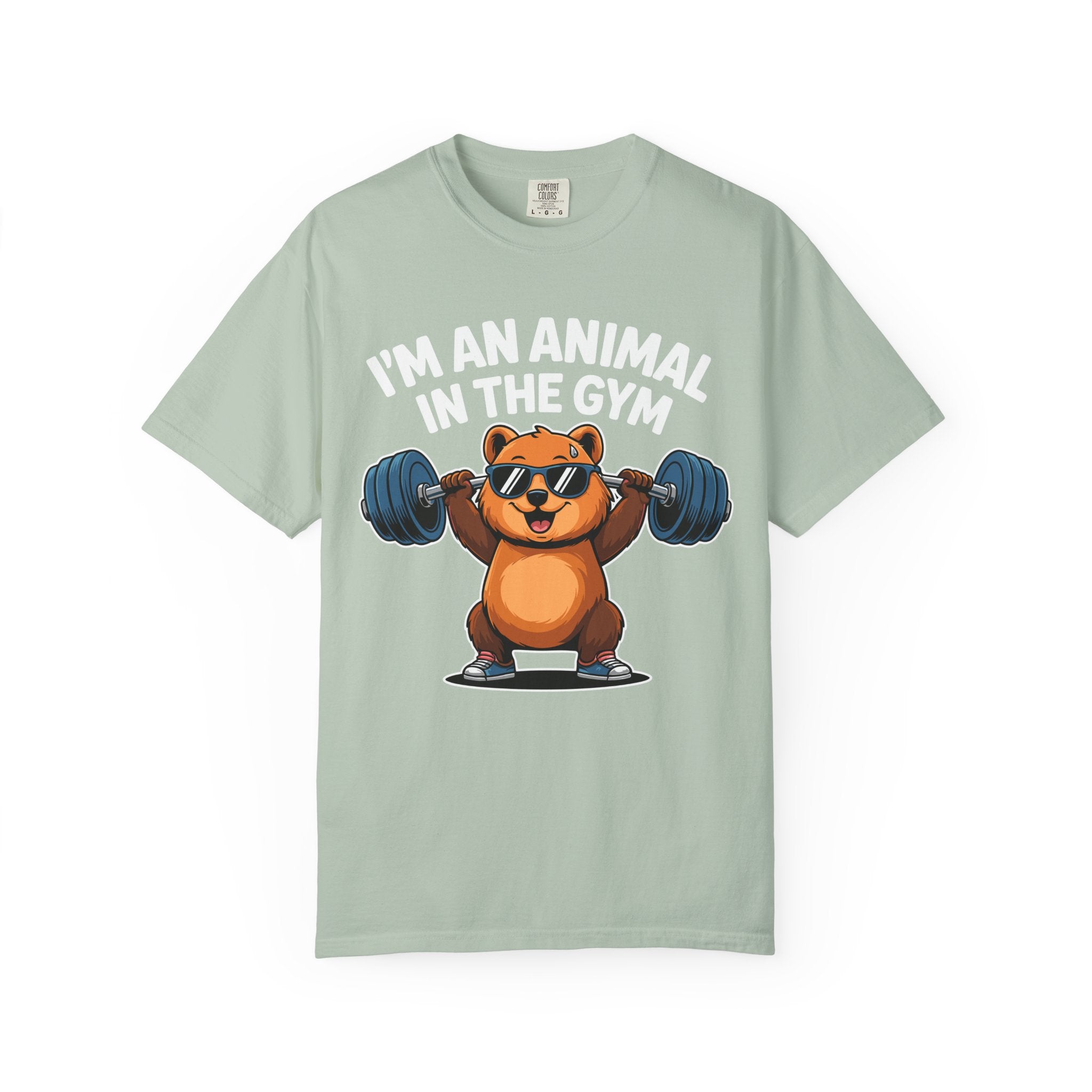 Cute Bear Gym Shirt, Funny Animal Workout Tee or Pump Cover-T-Shirt-Gym Classics