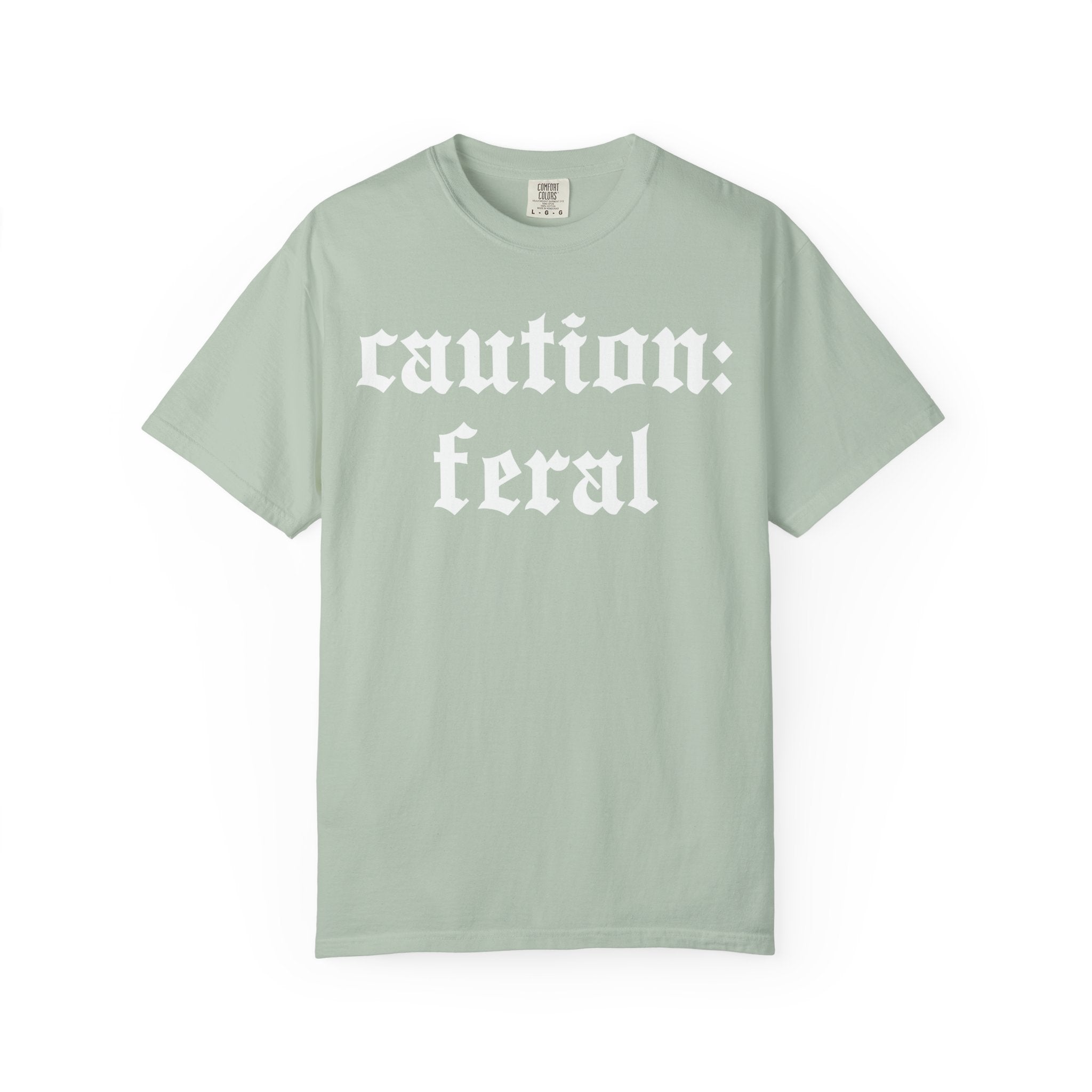 Caution: Feral, Gym Tee Or Pump Cover for Fitness Girls-T-Shirt-Gym Classics
