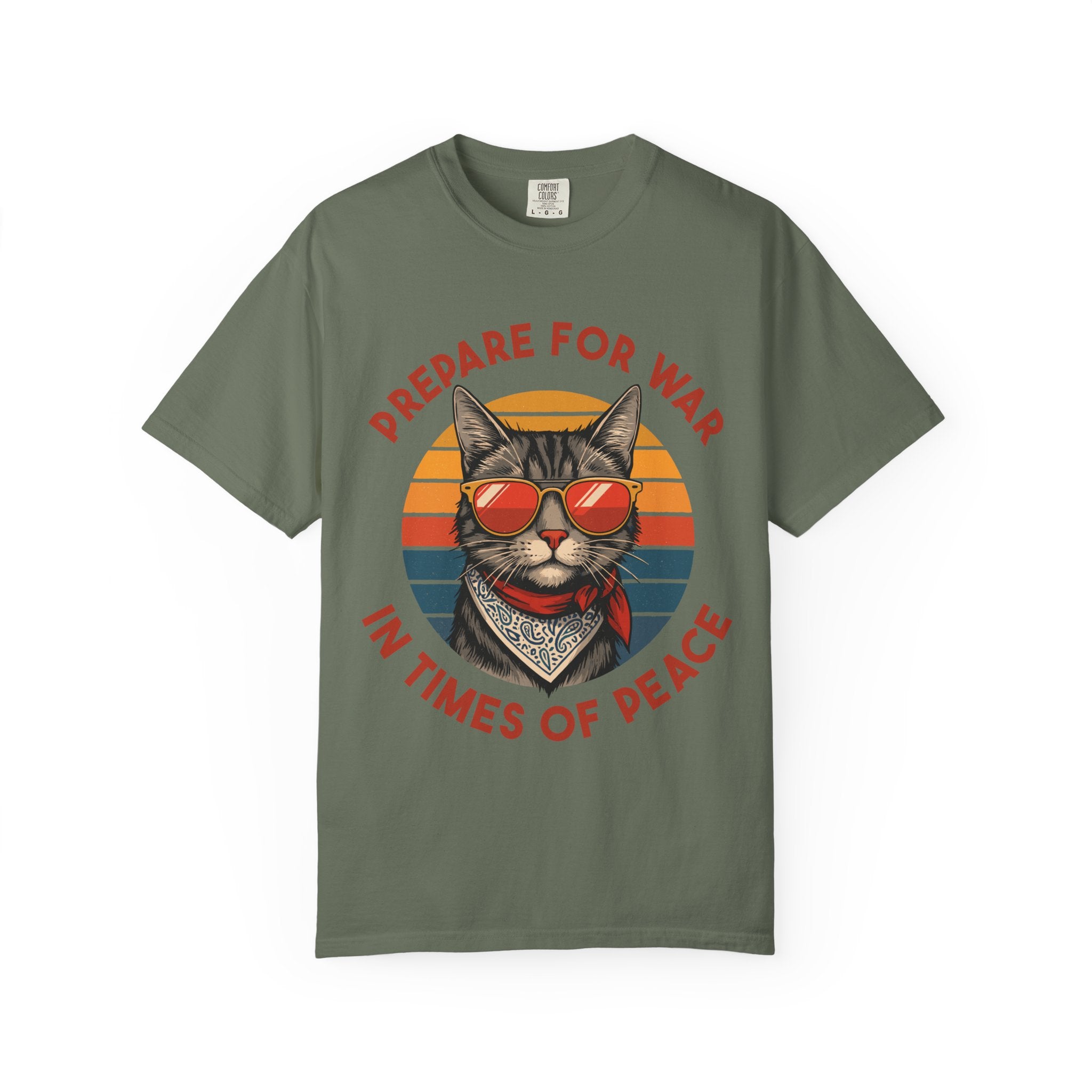 Peace and War Retro Cat Gym Shirt or Pump Cover-T-Shirt-Gym Classics