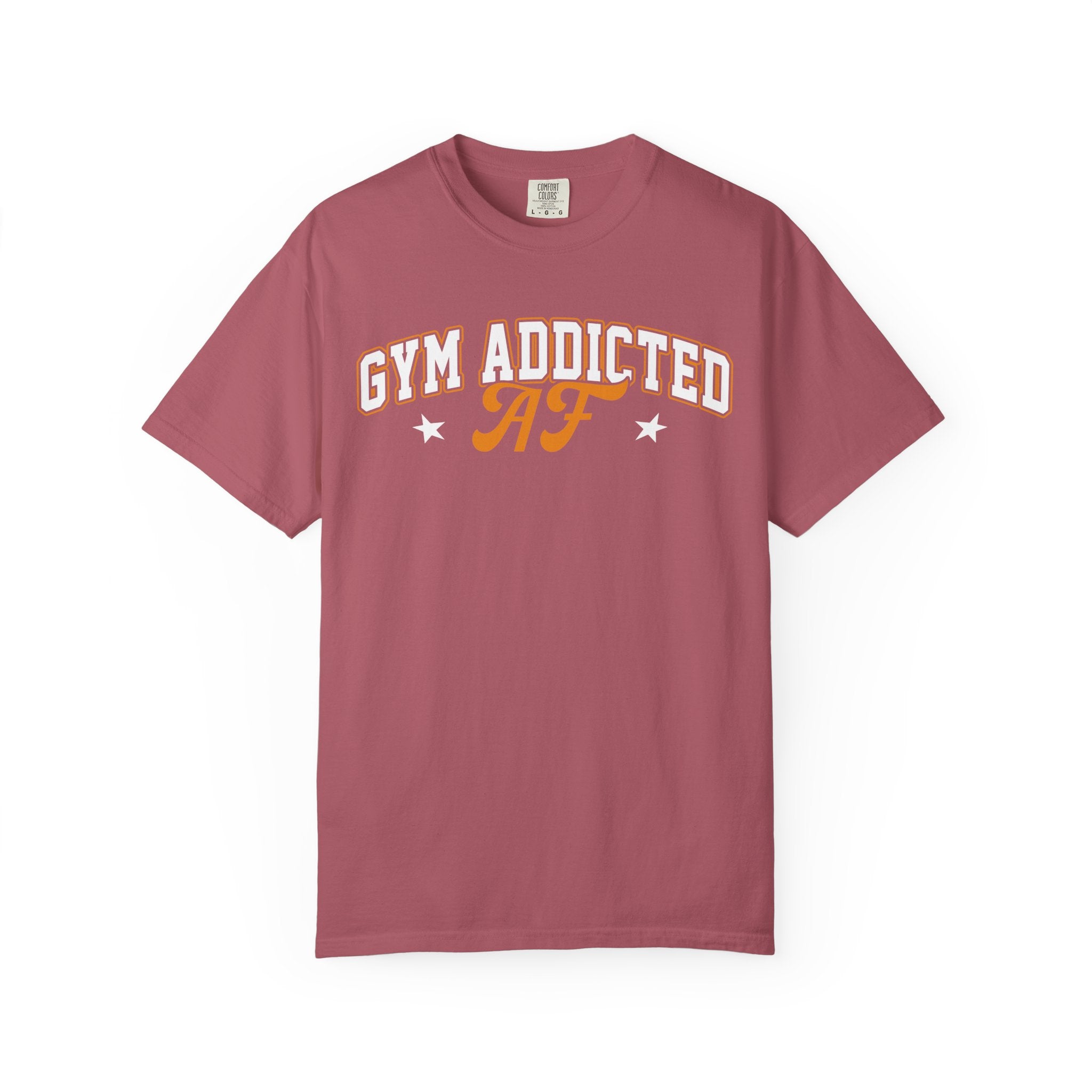 Gym Addicted AF Tee, Fun Workout Shirt for Fitness Fanatics-T-Shirt-Gym Classics