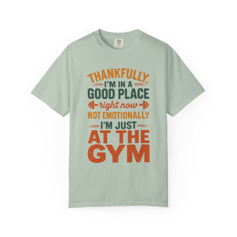 Lifting Is Therapy, Mental Health Garment-Dyed Gym Shirt-T-Shirt-Gym Classics