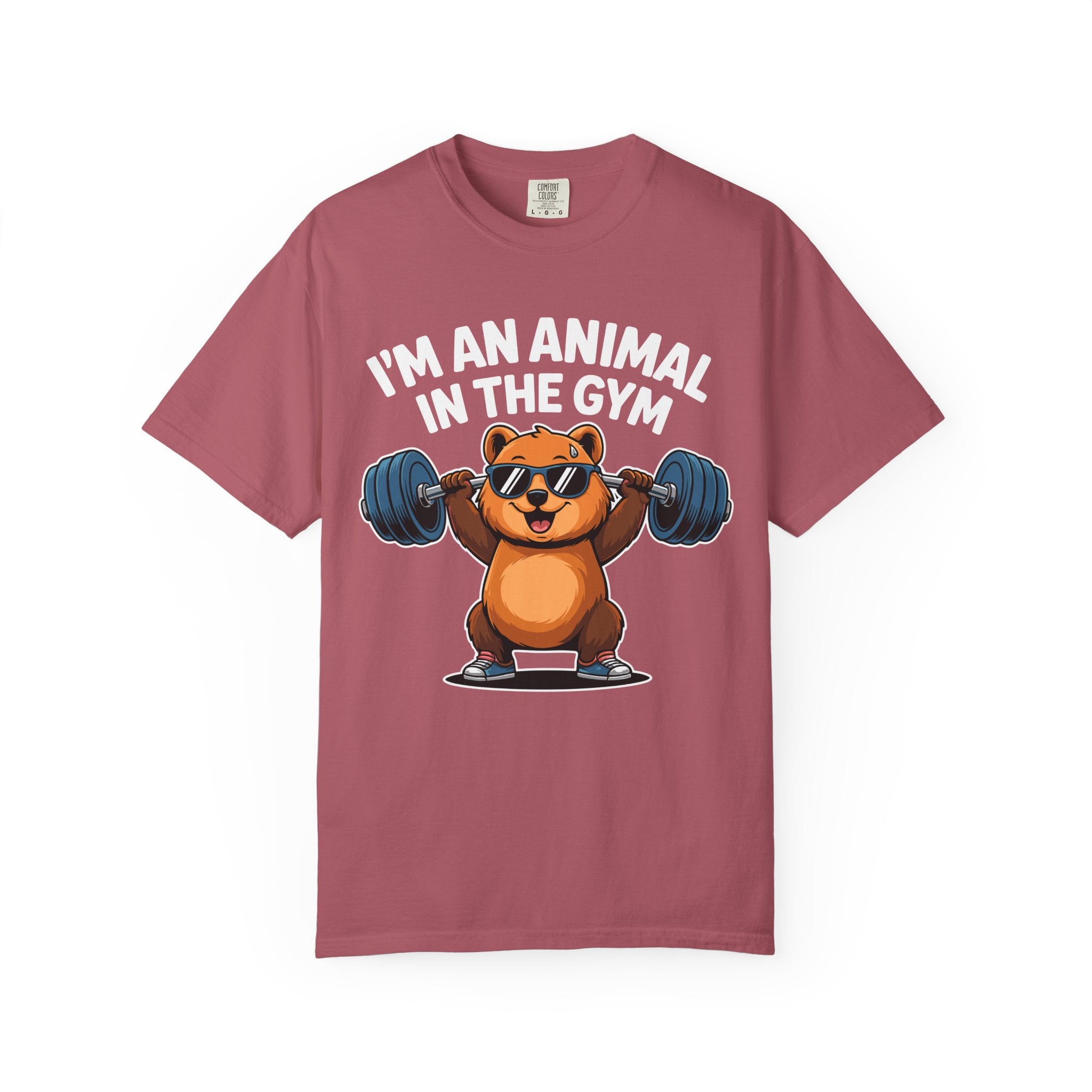Cute Bear Gym Shirt, Funny Animal Workout Tee or Pump Cover-T-Shirt-Gym Classics