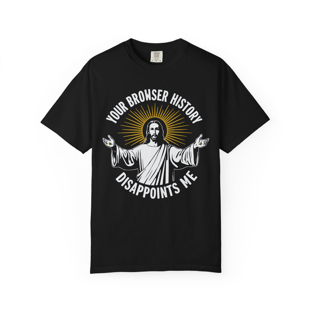 Jesus Browser History Disappointment Graphic Gym Tee or Pump Cover-T-Shirt-Gym Classics