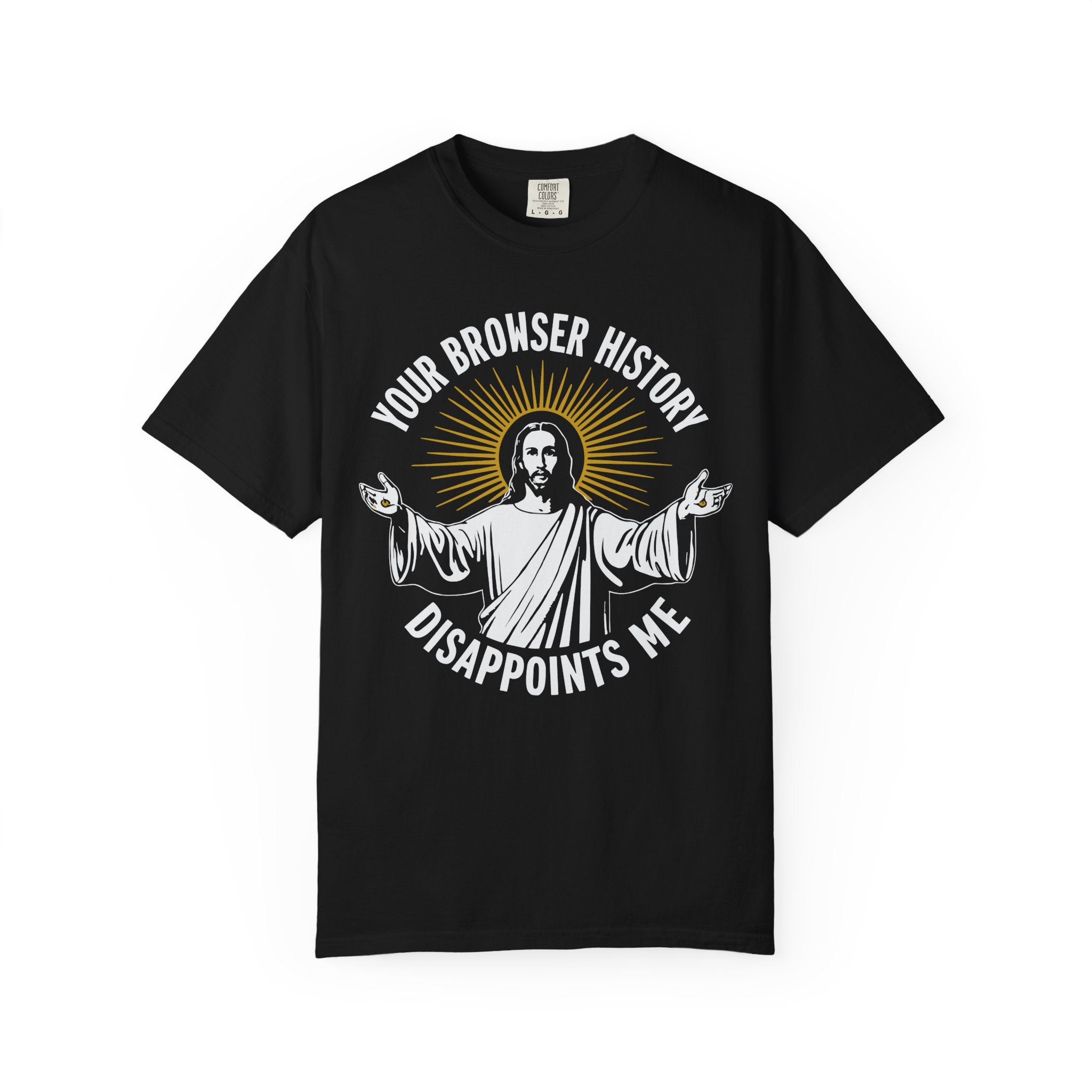 Jesus Browser History Disappointment Graphic Gym Tee or Pump Cover-T-Shirt-Gym Classics