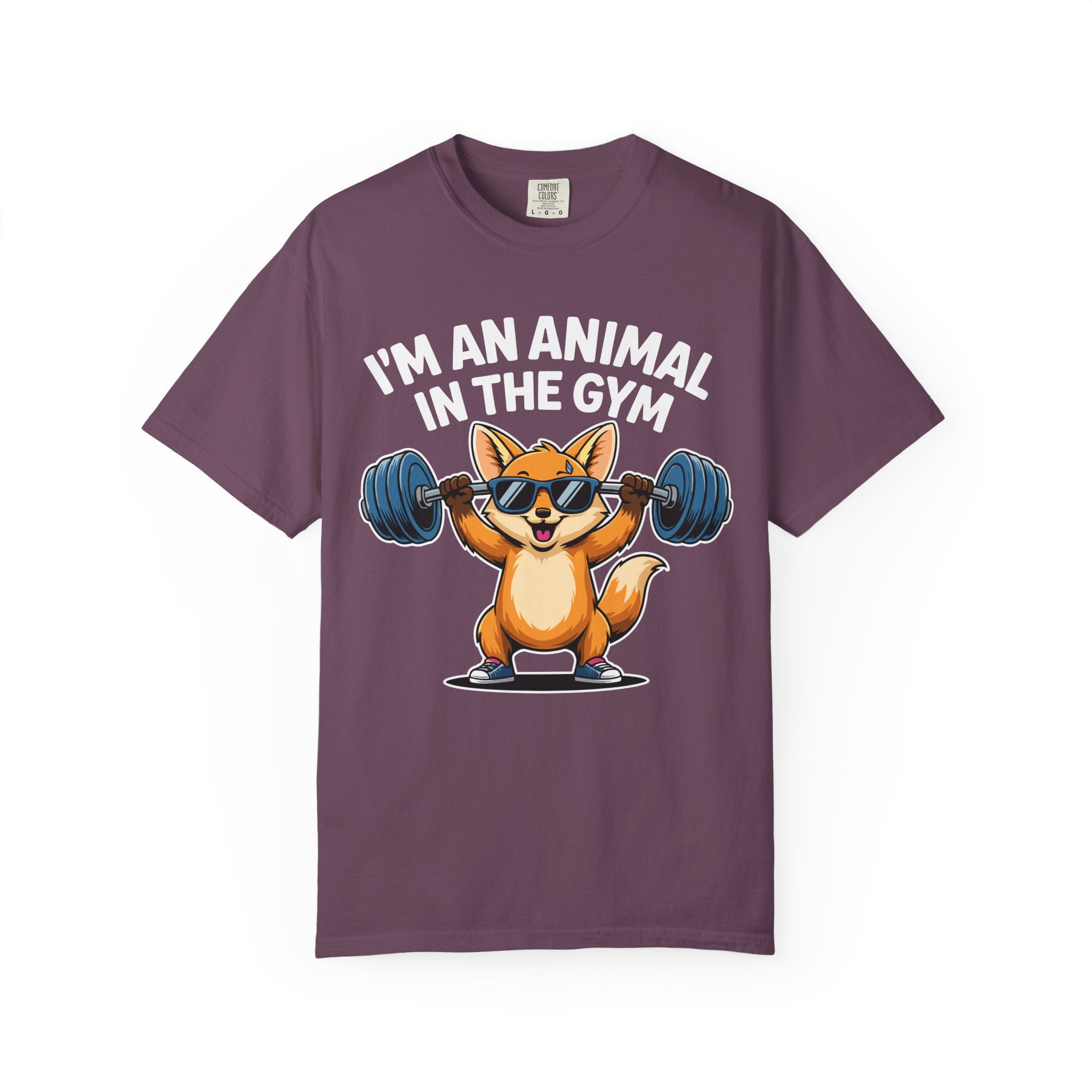 Cute Fox Gym Shirt, Funny Animal Workout Tee or Pump Cover-T-Shirt-Gym Classics