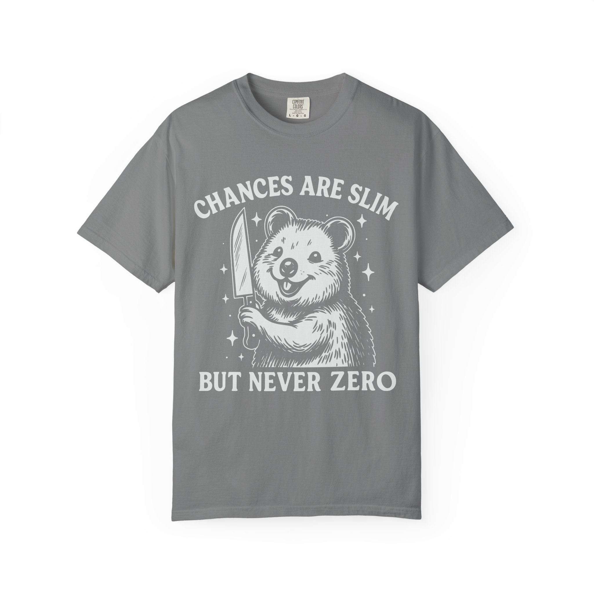 Chances Are Slim But Not Zero, Funny Gym Tee or Pump Cover-T-Shirt-Gym Classics