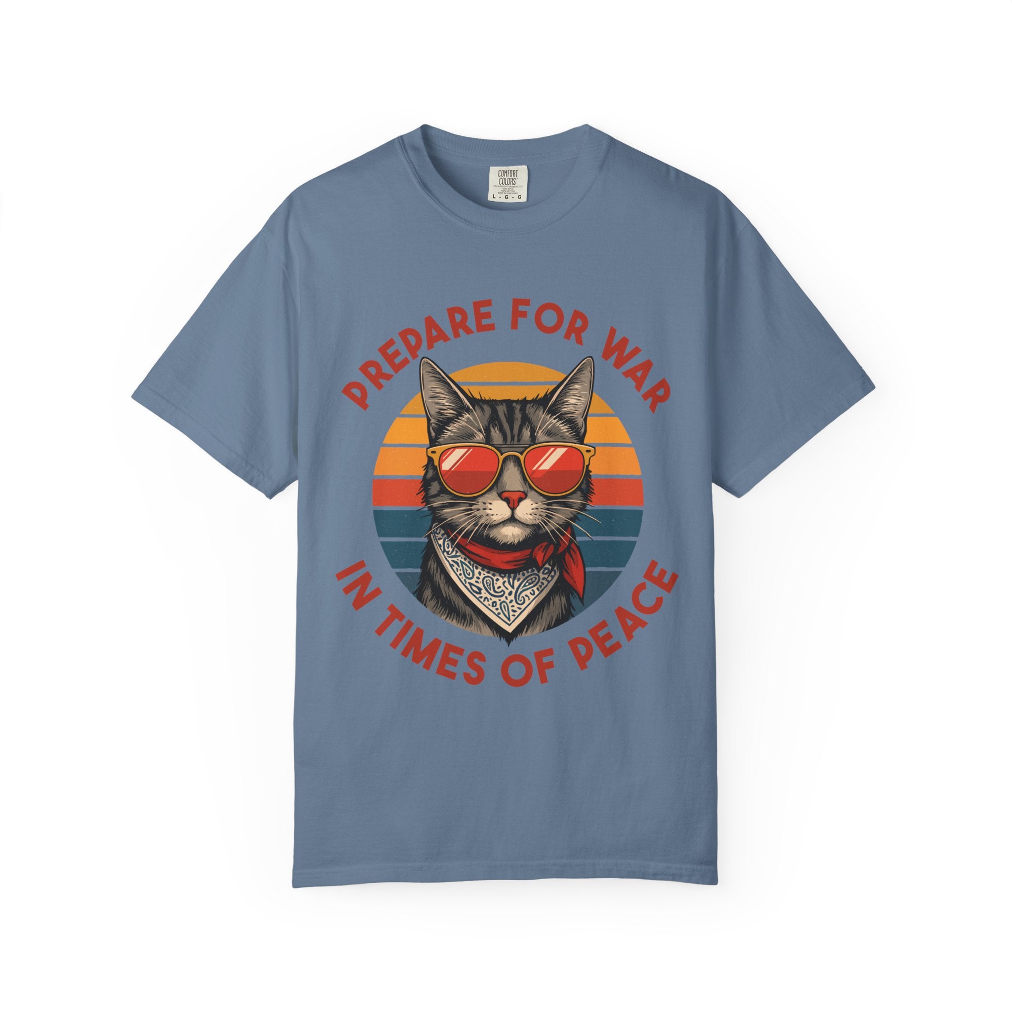 Peace and War Retro Cat Gym Shirt or Pump Cover-T-Shirt-Gym Classics