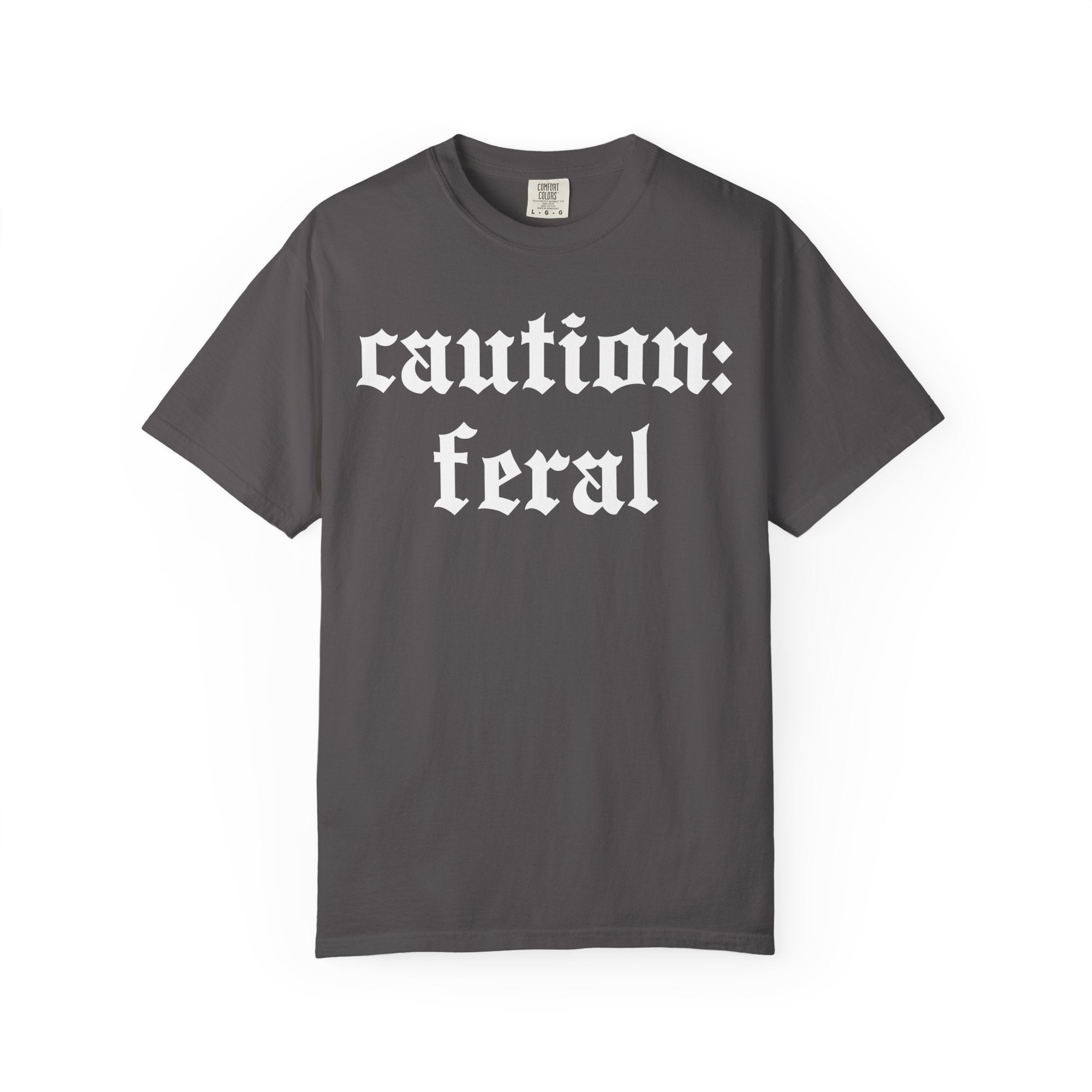 Caution: Feral, Gym Tee Or Pump Cover for Fitness Girls-T-Shirt-Gym Classics