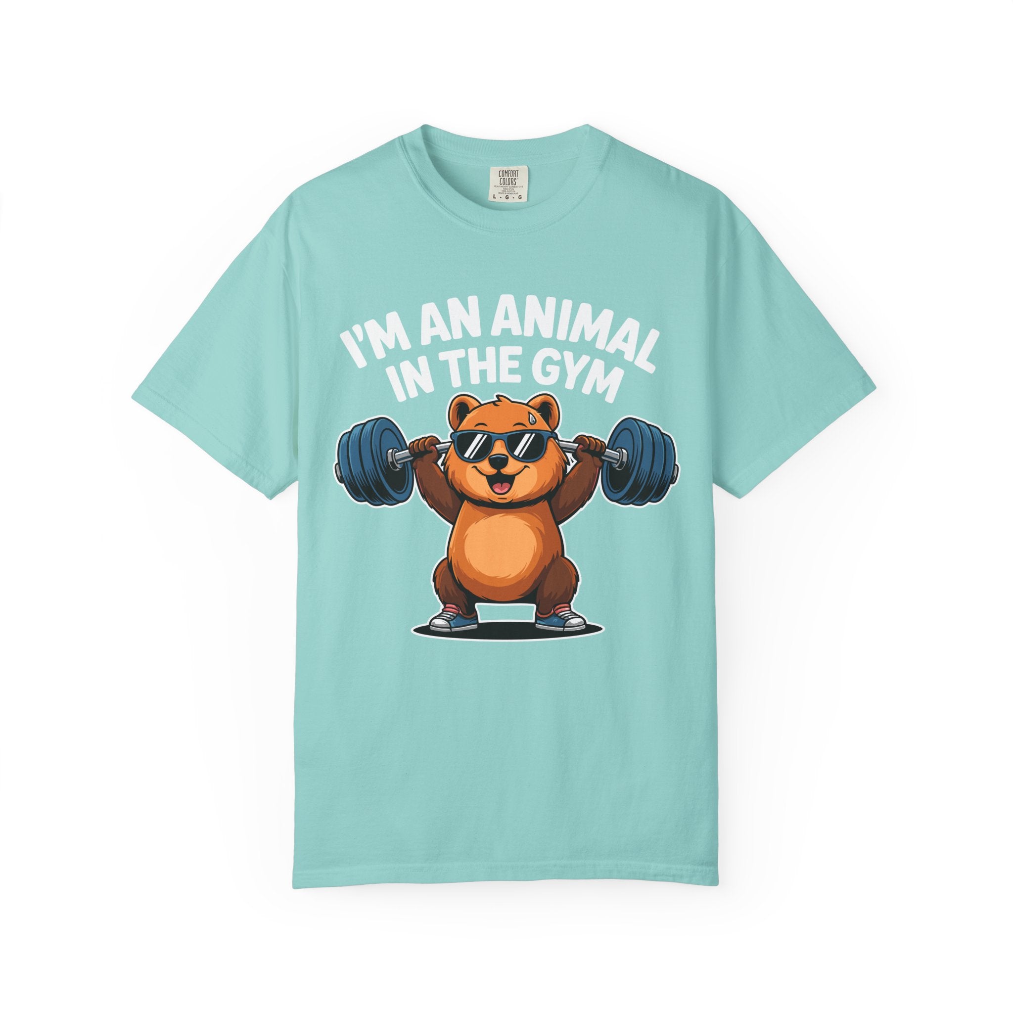 Cute Bear Gym Shirt, Funny Animal Workout Tee or Pump Cover-T-Shirt-Gym Classics