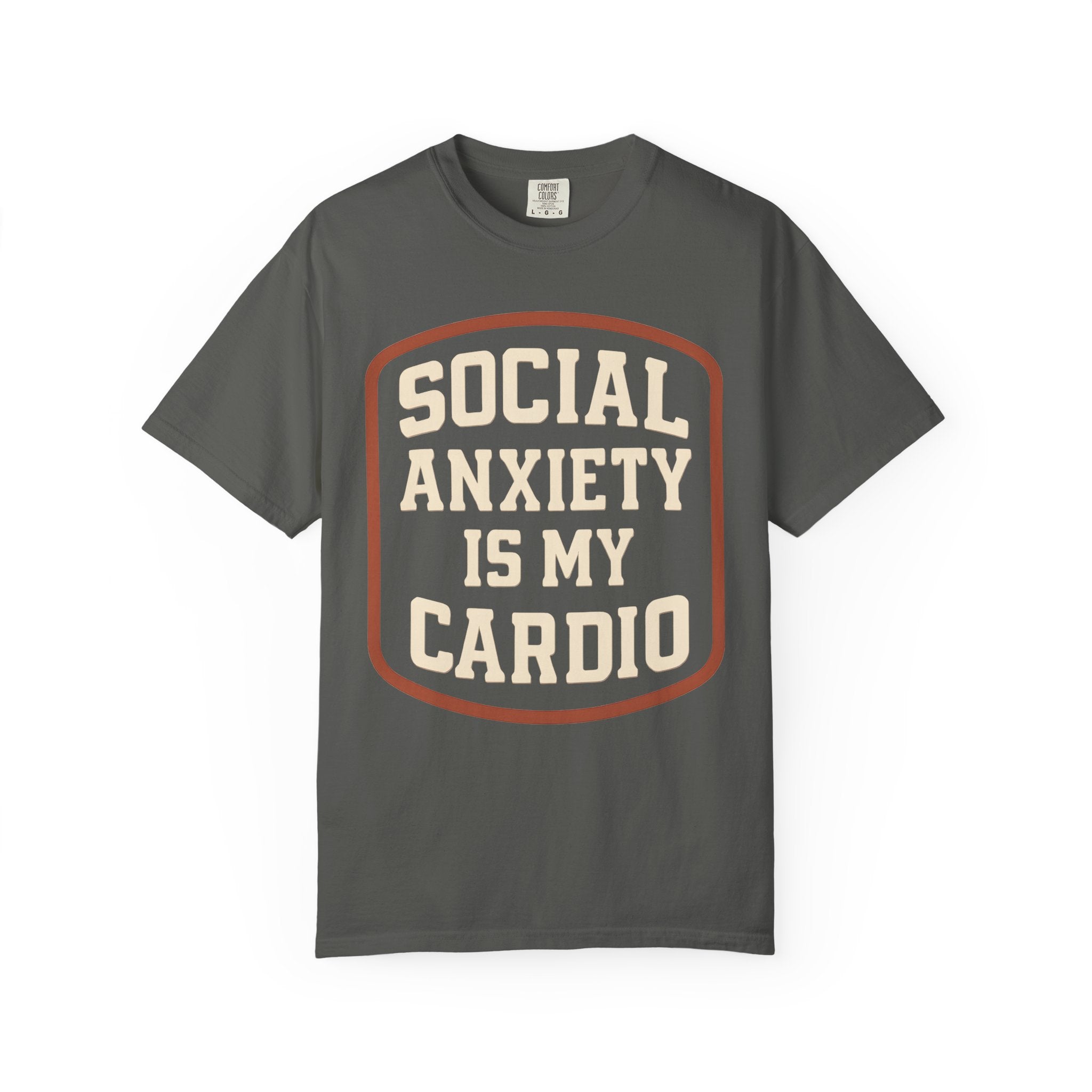 Social Anxiety Is My Cardio Shirt, Funny Mental Health Gym Tee-T-Shirt-Gym Classics