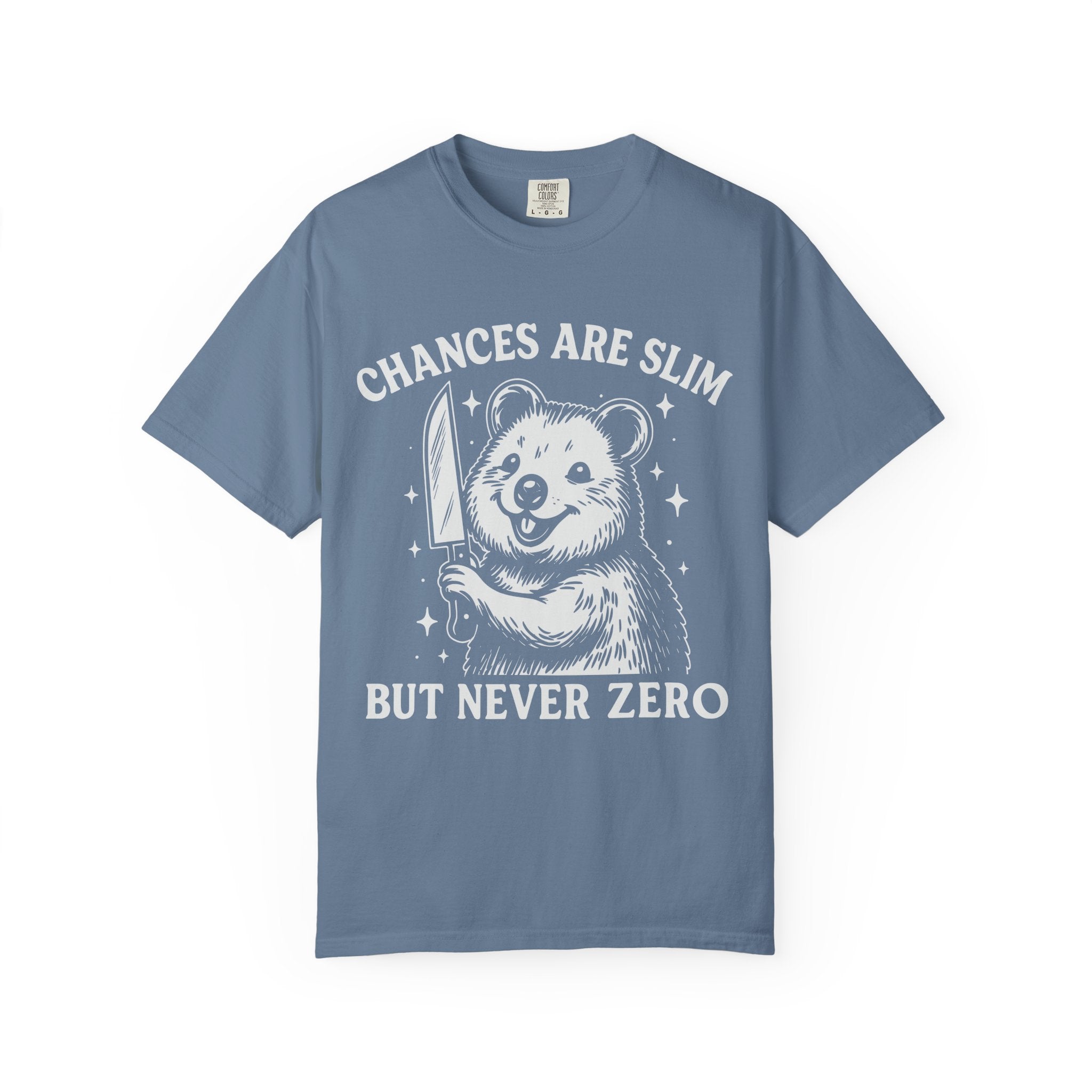 Chances Are Slim But Not Zero, Funny Gym Tee or Pump Cover-T-Shirt-Gym Classics