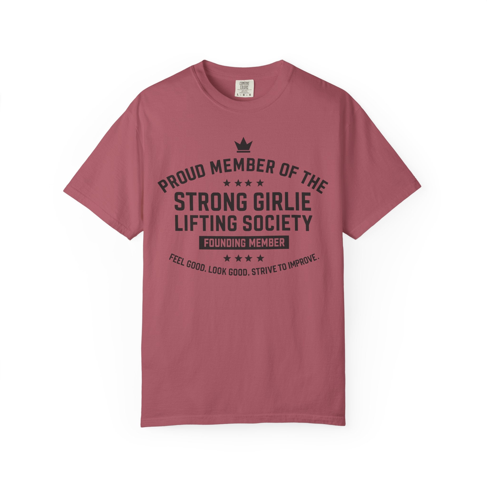 Strong Girlie Tee, Cute Powerful Women Gym Shirt-T-Shirt-Gym Classics