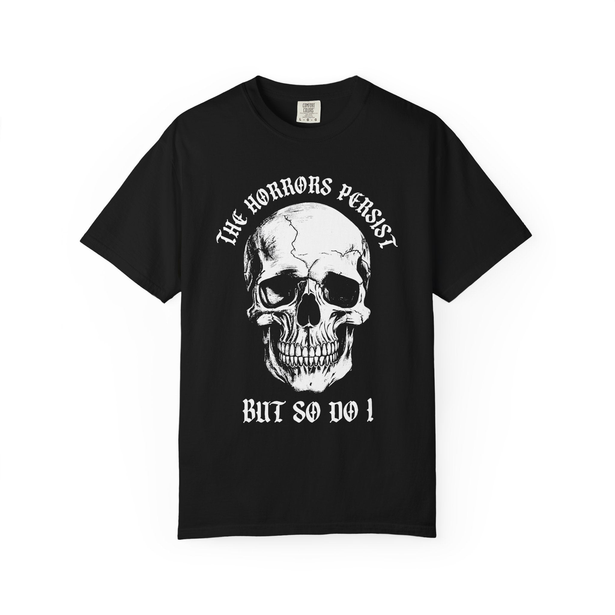 Motivation Skull Gym Tee, Strength and Determination-T-Shirt-Gym Classics