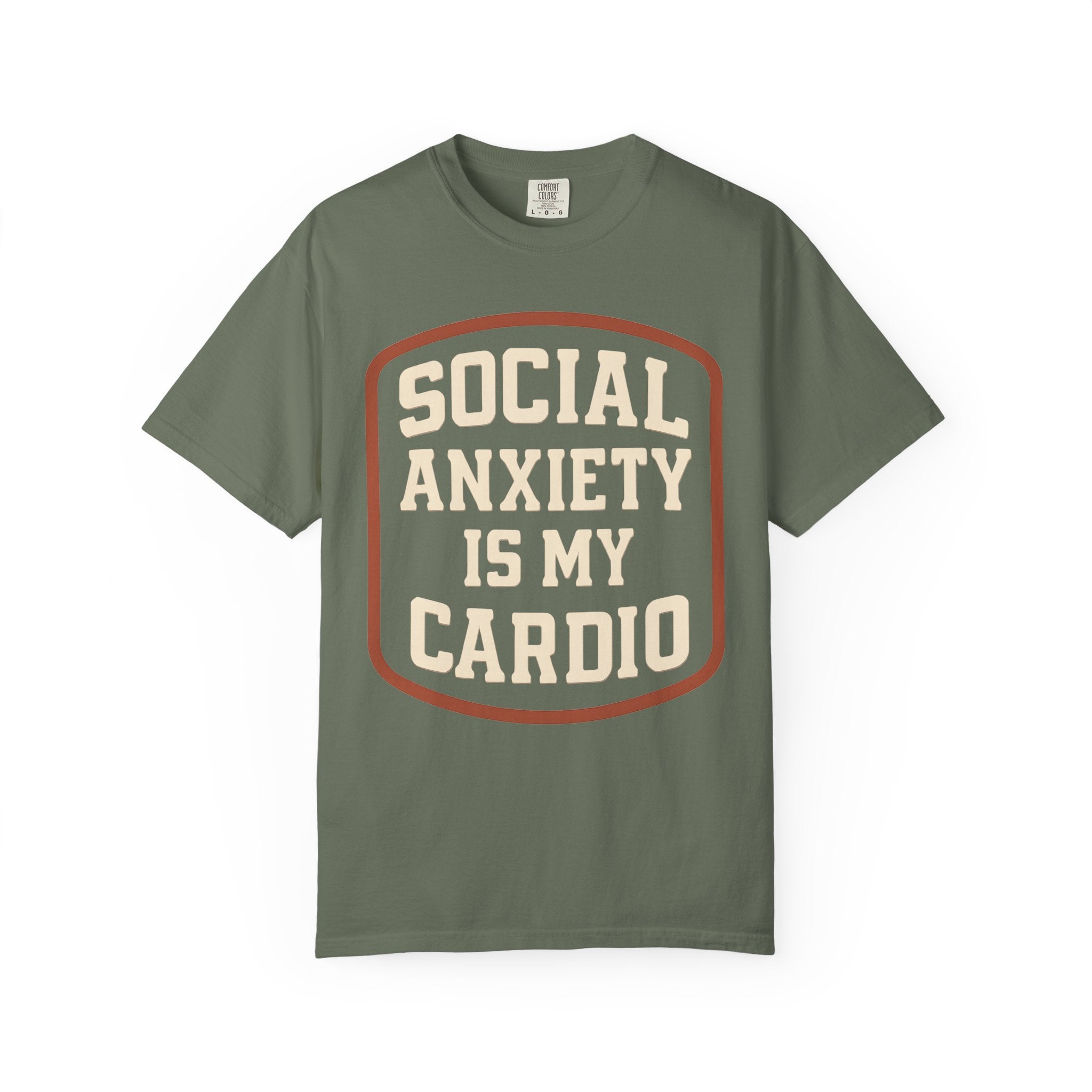 Social Anxiety Is My Cardio Shirt, Funny Mental Health Gym Tee-T-Shirt-Gym Classics