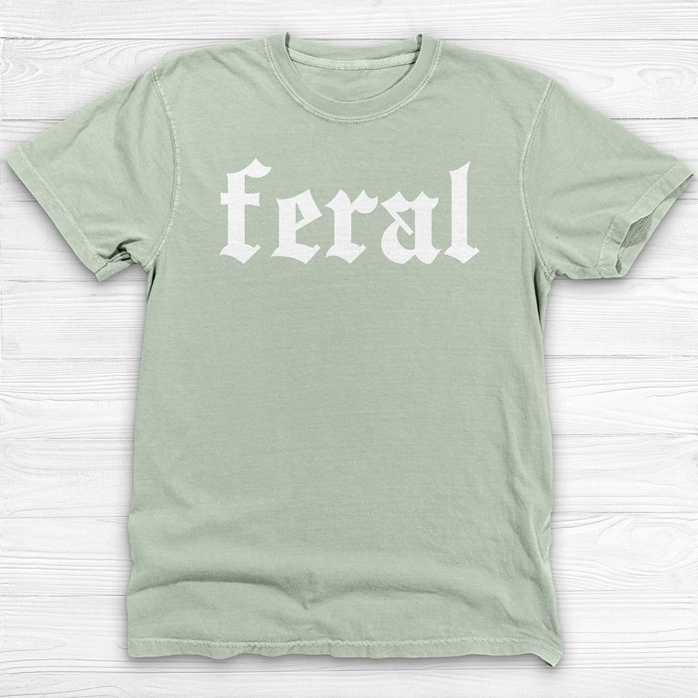 Feral Attitude Fitness Tee, Funny Conversation-Starter