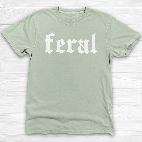 Feral Attitude Fitness Tee, Funny Conversation-Starter