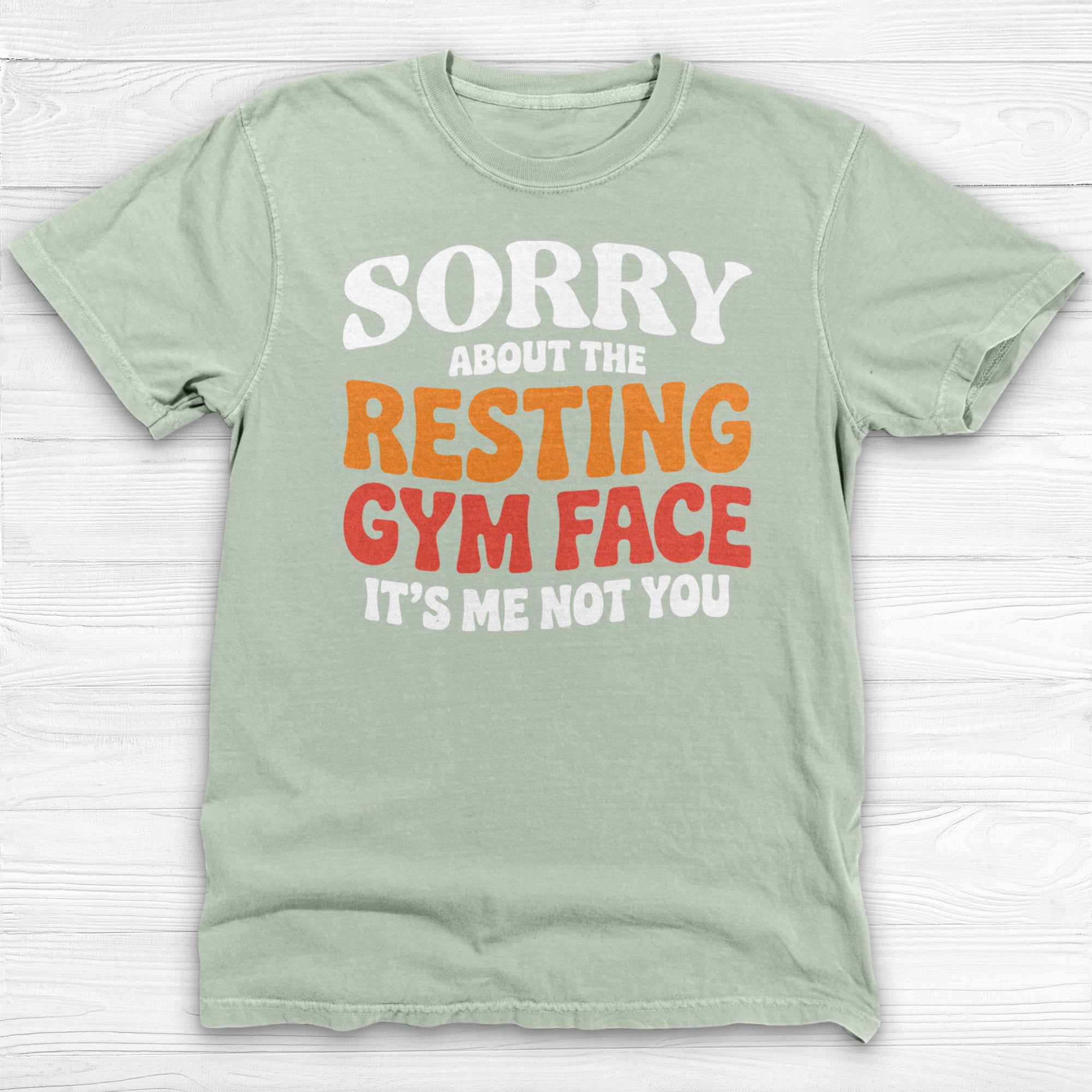 Sorry About The Resting Gym Face Gym Tee Or Pump Cover