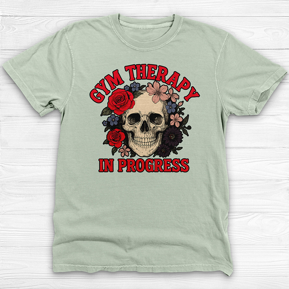 Gym Therapy Unisex Skull T-Shirt, Gym Self-Love Tee-T-Shirt-Gym Classics