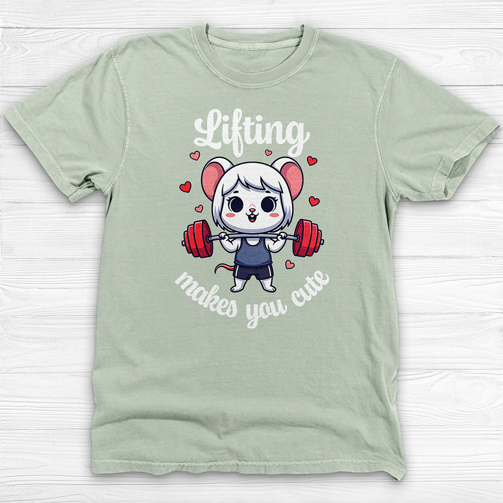 Lifting Makes You Cute Gym Shirt, Anime Style Workout Tee-T-Shirt-Gym Classics