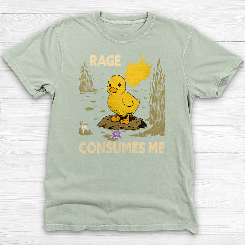 Rage Consumes Me Baby Duck Shirt, Fun Workout Tee-T-Shirt-Gym Classics