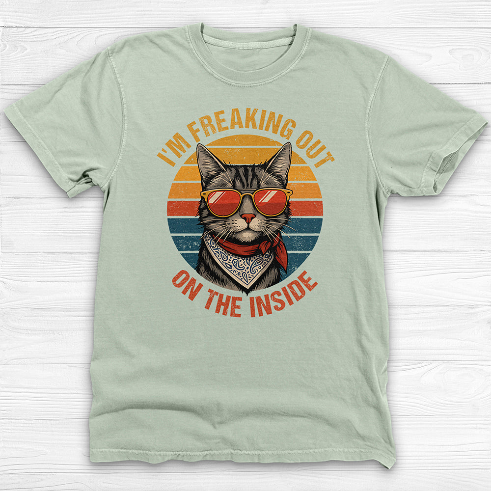 Freaking Out On The Inside Funny Gym Shirt Or Pump Cover-T-Shirt-Gym Classics