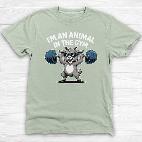 Cute Goat Gym Shirt, Funny Workout Tee or Pump Cover