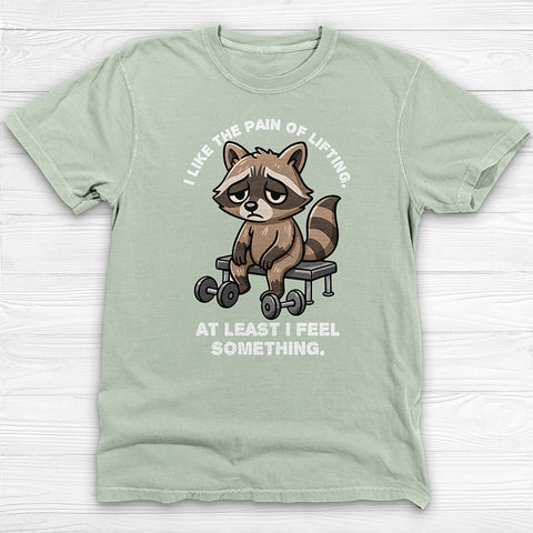 Cute Sad Raccoon Workout T-Shirt, Do It Sad Humorous Gym Tee