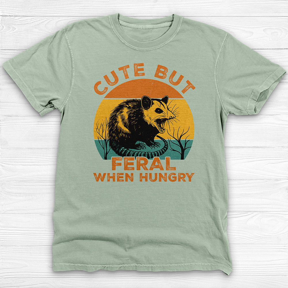 Cute But Feral When Hungry Gym Shirt, Funny Animal Lover Tee-T-Shirt-Gym Classics