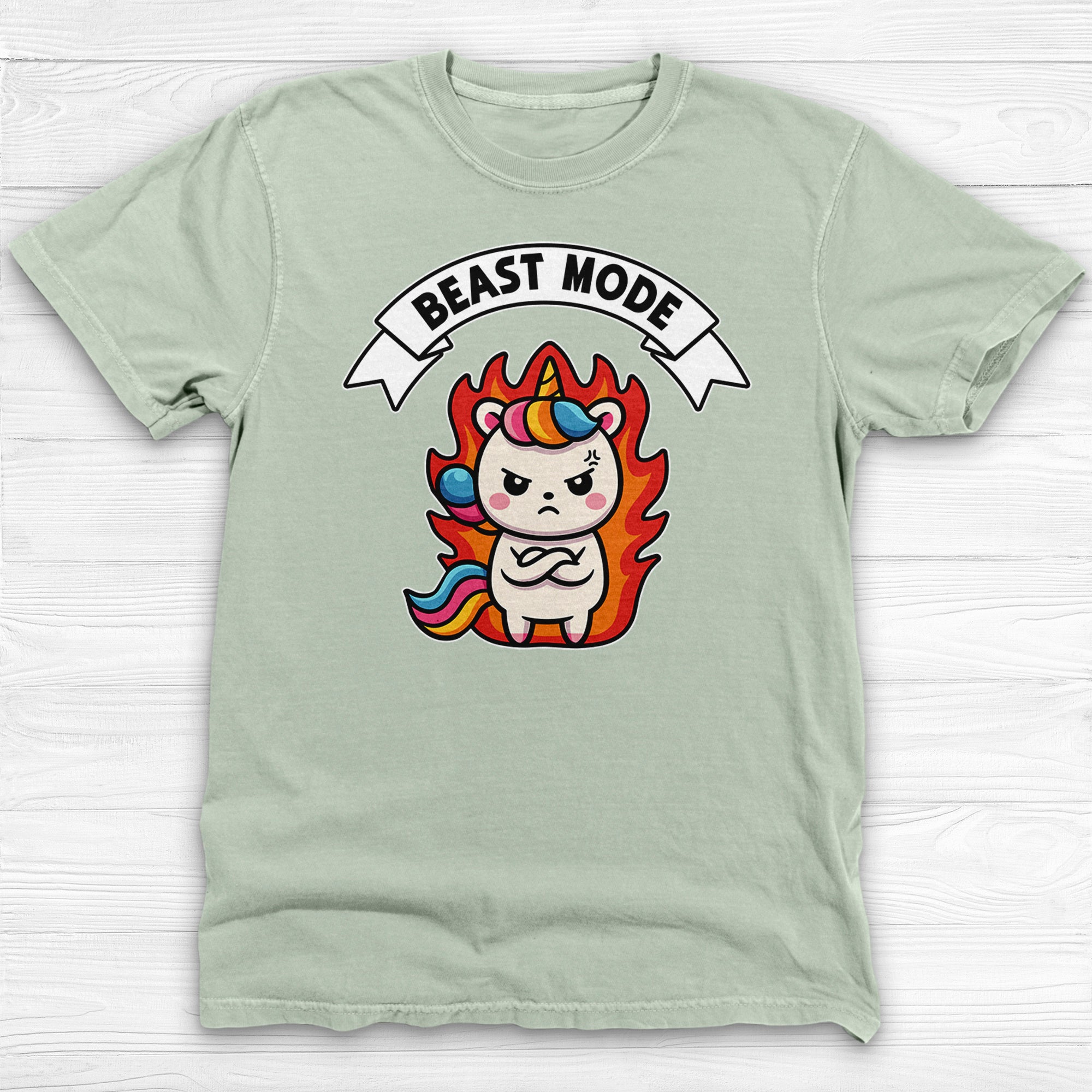 Unicorn Beast Mode Funny Graphic Gym Shirt Or Pump Cover-T-Shirt-Gym Classics
