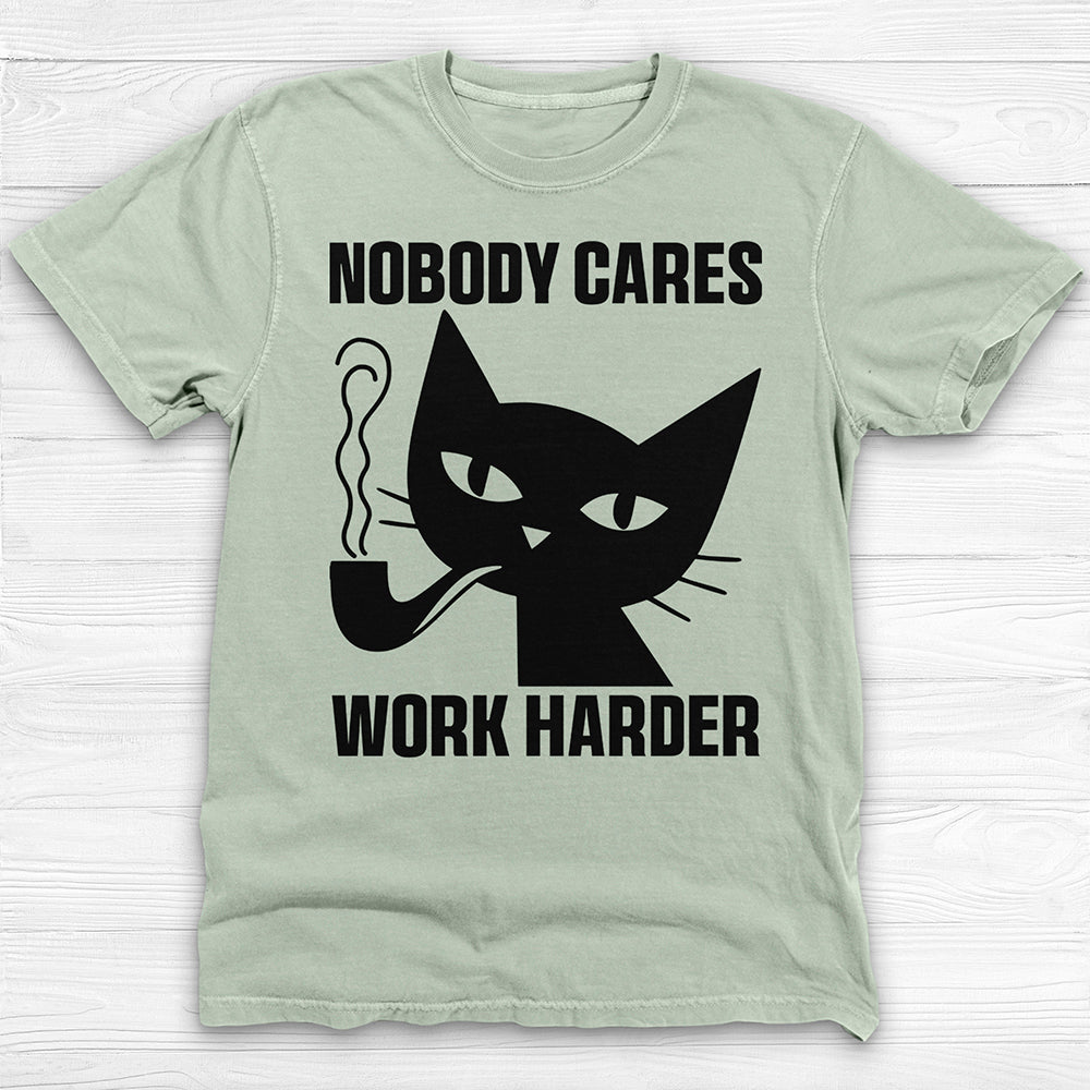 Nobody Cares Work Harder Philosophy Cat Gym Shirt-T-Shirt-Gym Classics