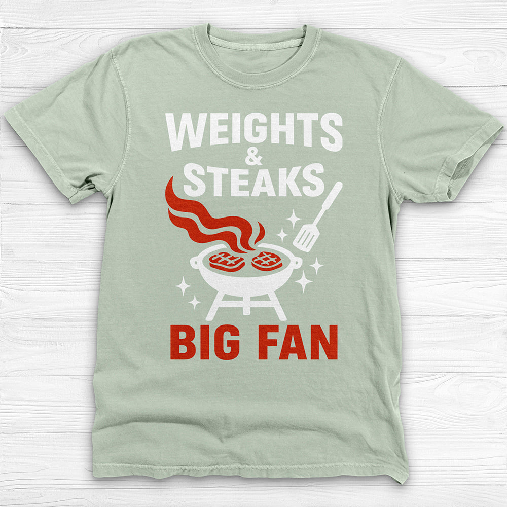 Weights And Steaks Fan Gym Tee Or Pump Cover-T-Shirt-Gym Classics