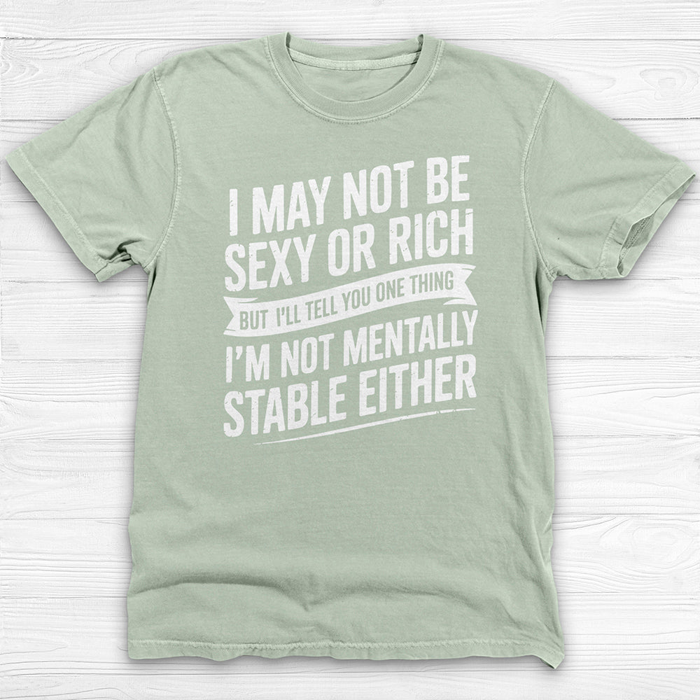 Not Sexy Or Rich Or Mentally Stable Either Funny Gym Tee-T-Shirt-Gym Classics