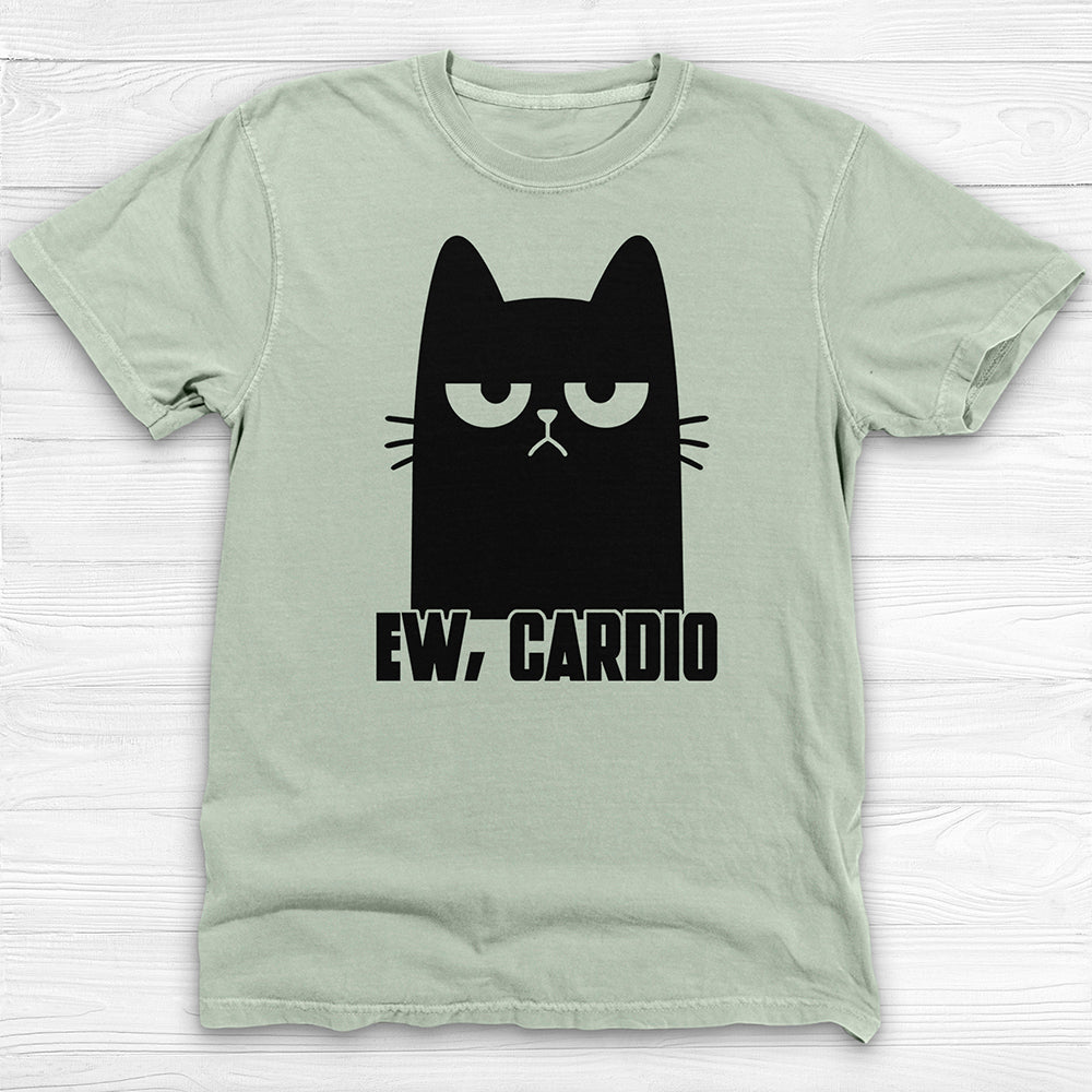 Funny Cat Hates Cardio Gym T-Shirt And Pump Cover