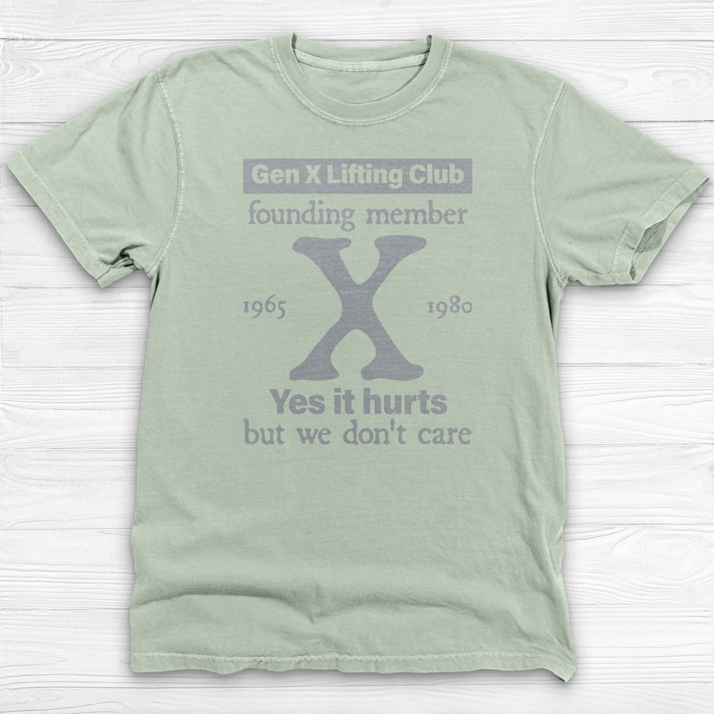 Gen X Lifting Club Shirt, Vintage Nostalgic Gym Tee
