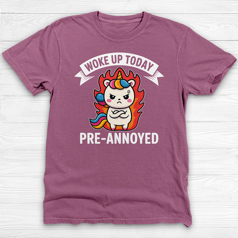 Unicorn Annoyed Already Today Funny Gym Tee Or Pump Cover
