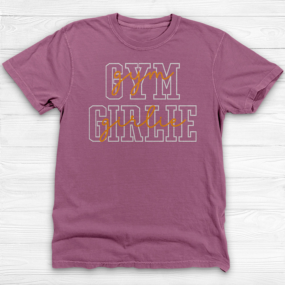 Gym Girlie Tee, Cute Women’s Workout Shirt & Fitness Apparel